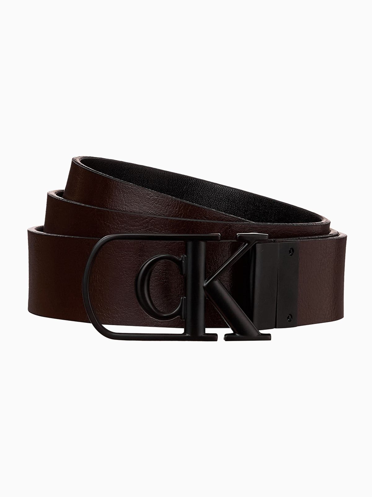 캘빈클라인 진(CALVIN KLEIN JEANS) cK 커브드 모노그램 로고 버클 32mm 벨트 4D7021G YG1