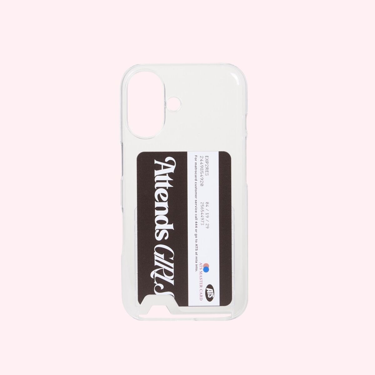 어텐즈(ATTENDS) Attends girls membership card case (Black)
