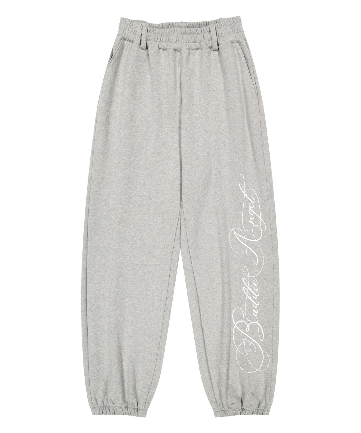 니어노어(NIIER NOR) BADDIE ANGEL SWEATPANTS_MELANGE GREY