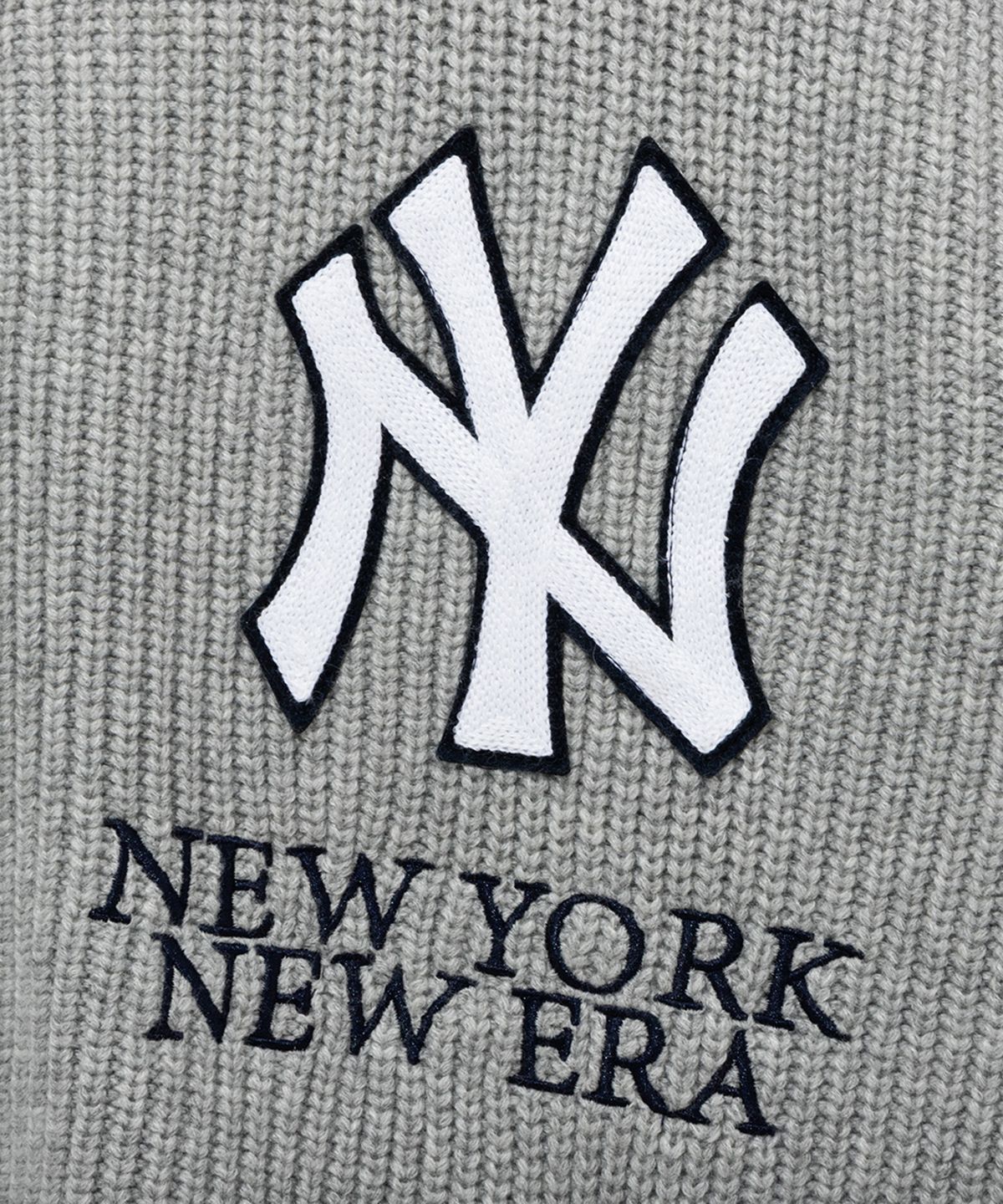 뉴에라(NEW ERA) MLB 뉴욕 양키스 가디건 헤더 그레이