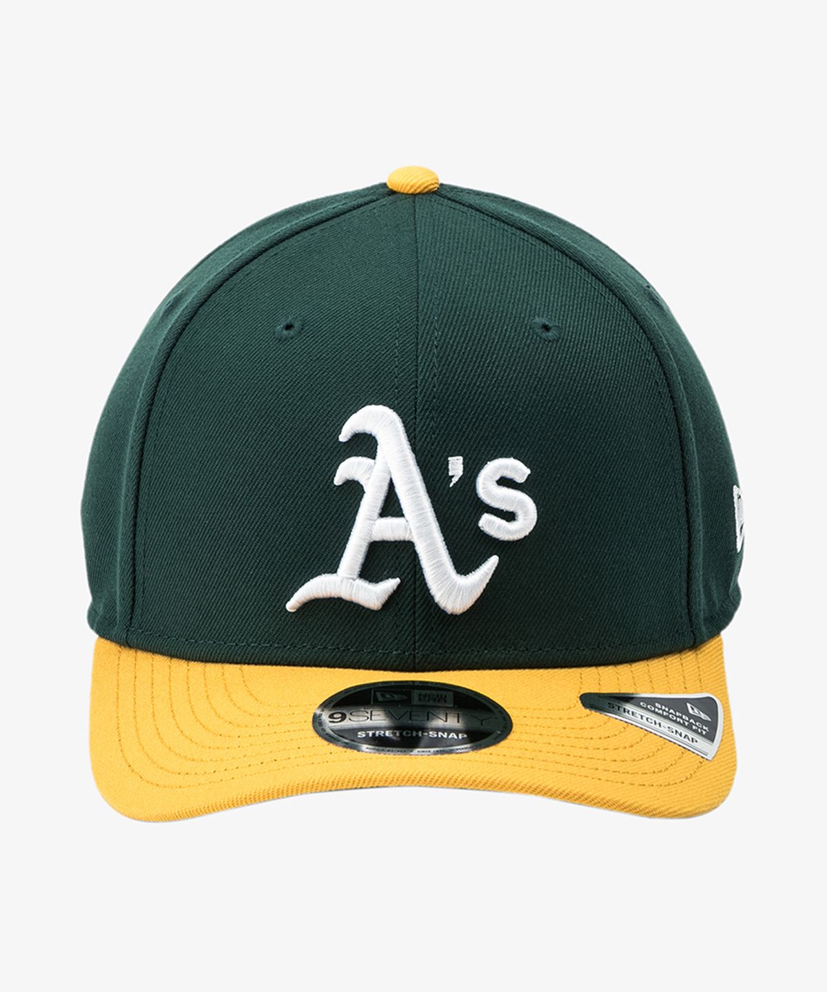 뉴에라(NEW ERA) MLB 오클랜드 애슬레틱스 스트레치 스냅백 다크 그린