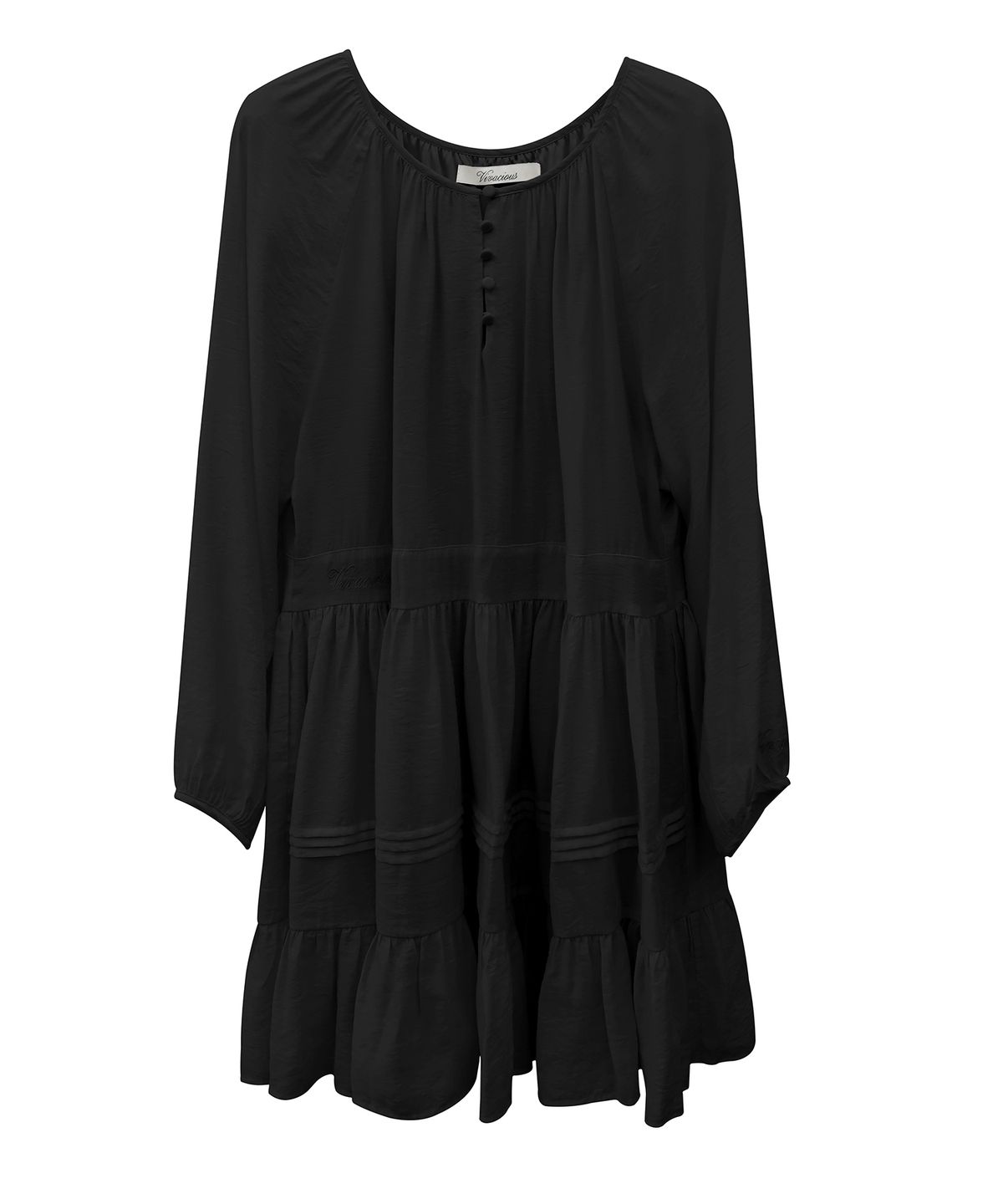 비바셔스(VIVACIOUS) Fleur Pintuck Dress BLACK