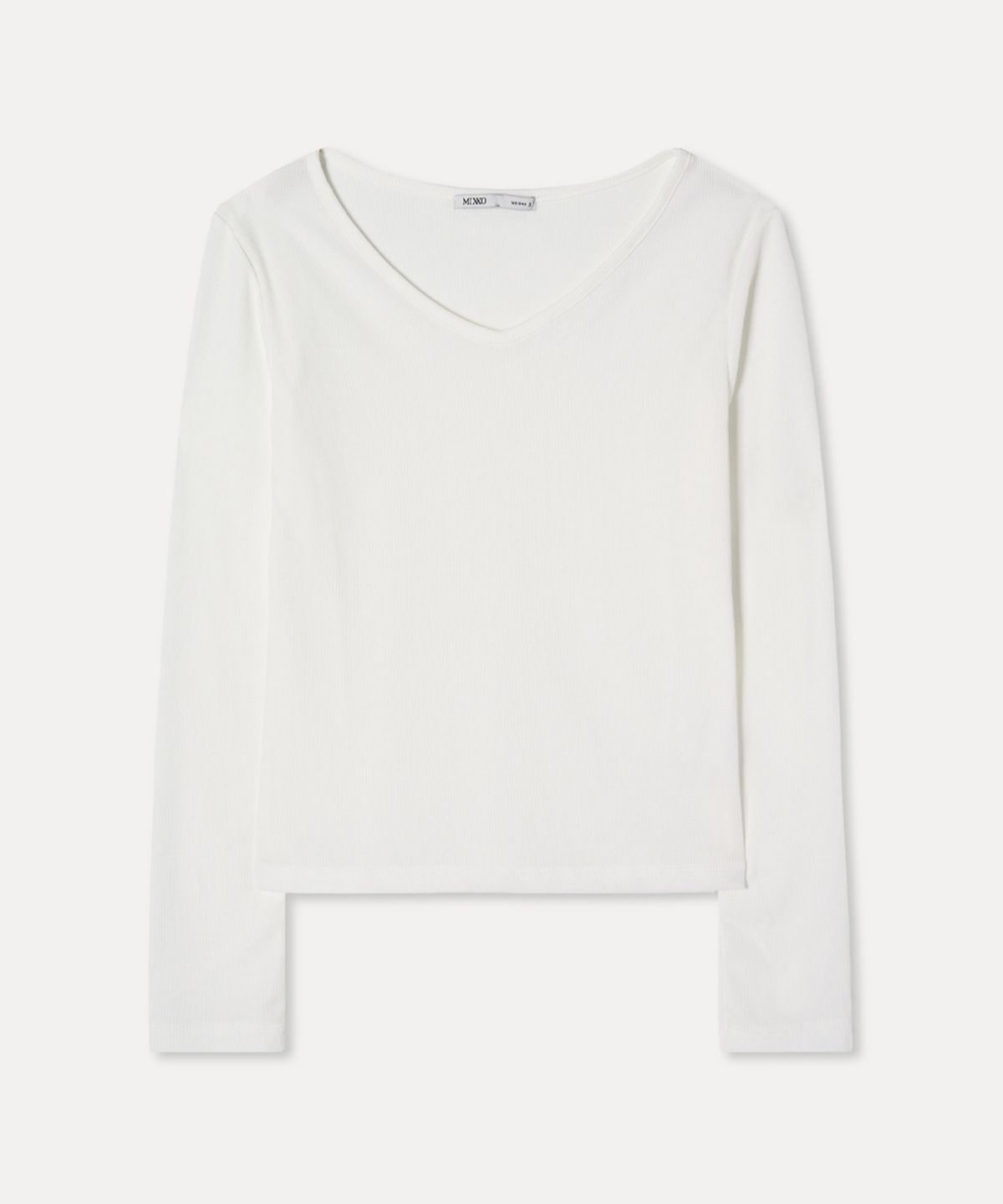 미쏘(MIXXO) V넥 긴팔 티셔츠_MIWLWFT41A
