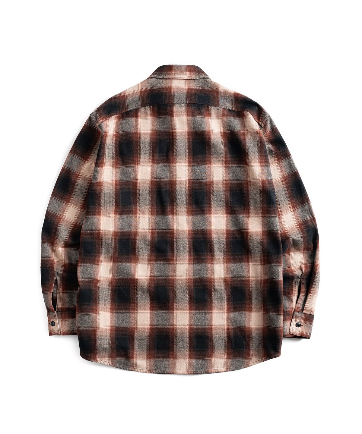 와일드 브릭스(WILD BRICKS) W24 OMBRE PLAID WORK SHIRT (brown)