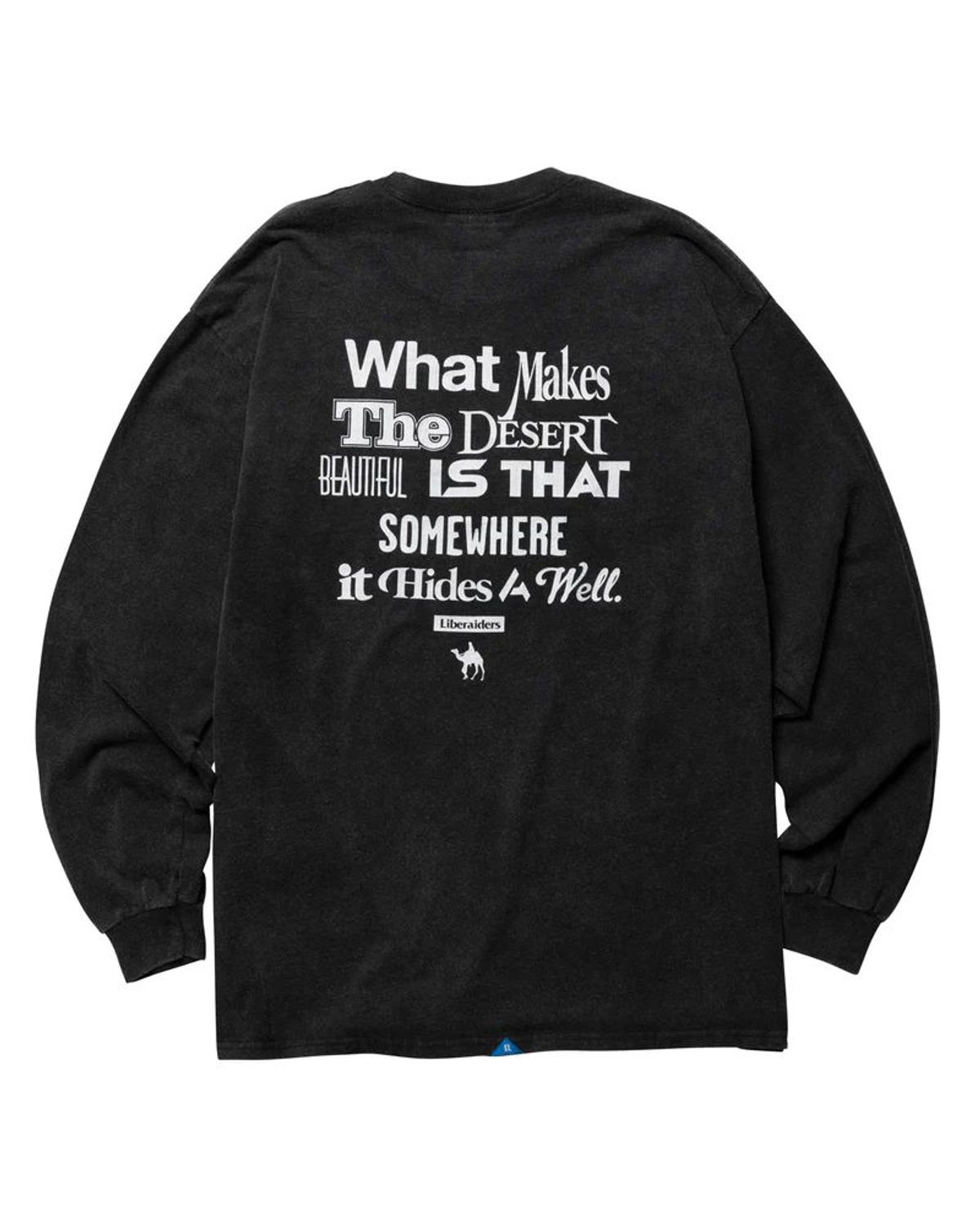 찬스클로딩(CHANCE CLOTHING) MULTI FONT L/S TEE - BLACK