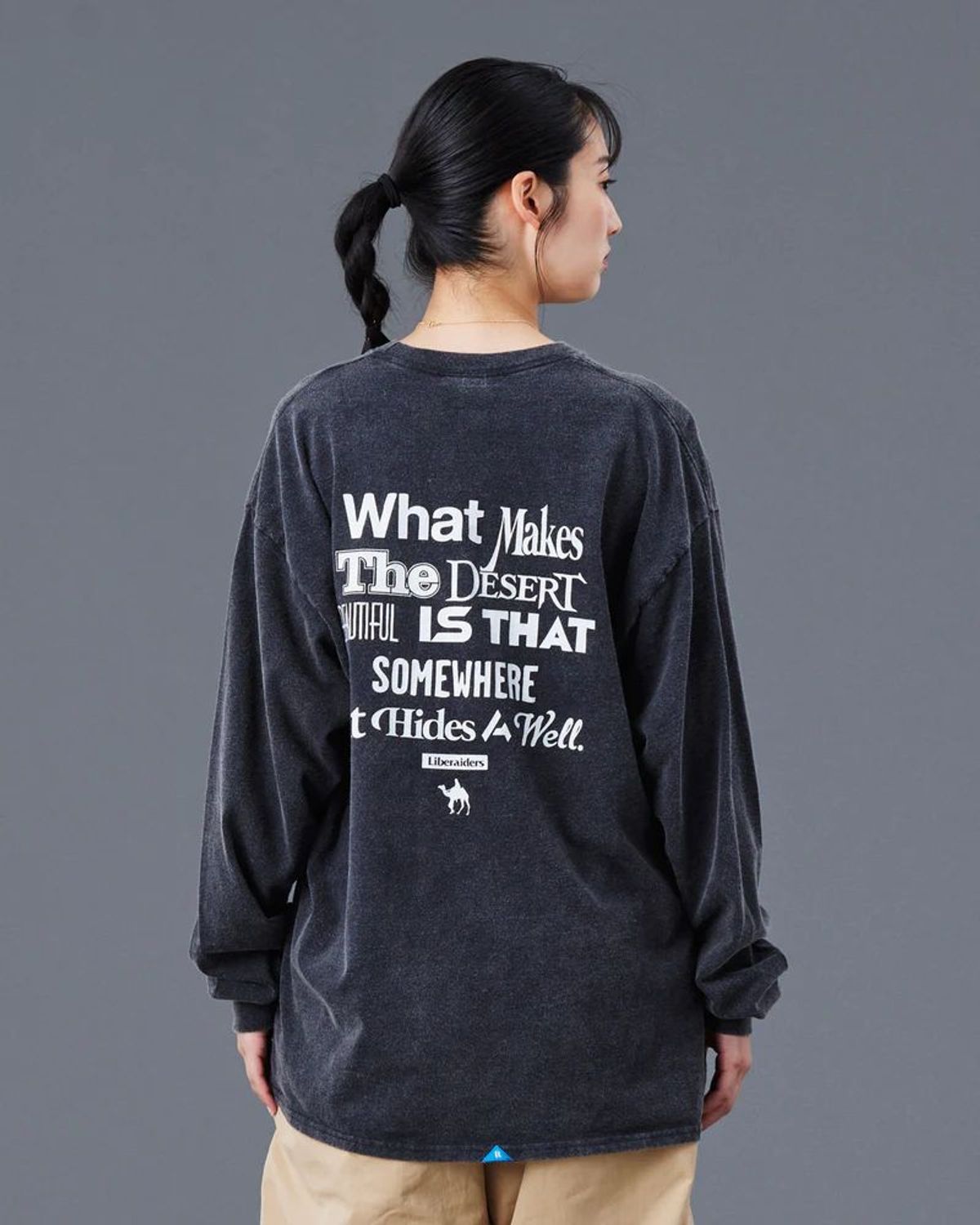 찬스클로딩(CHANCE CLOTHING) MULTI FONT L/S TEE - BLACK