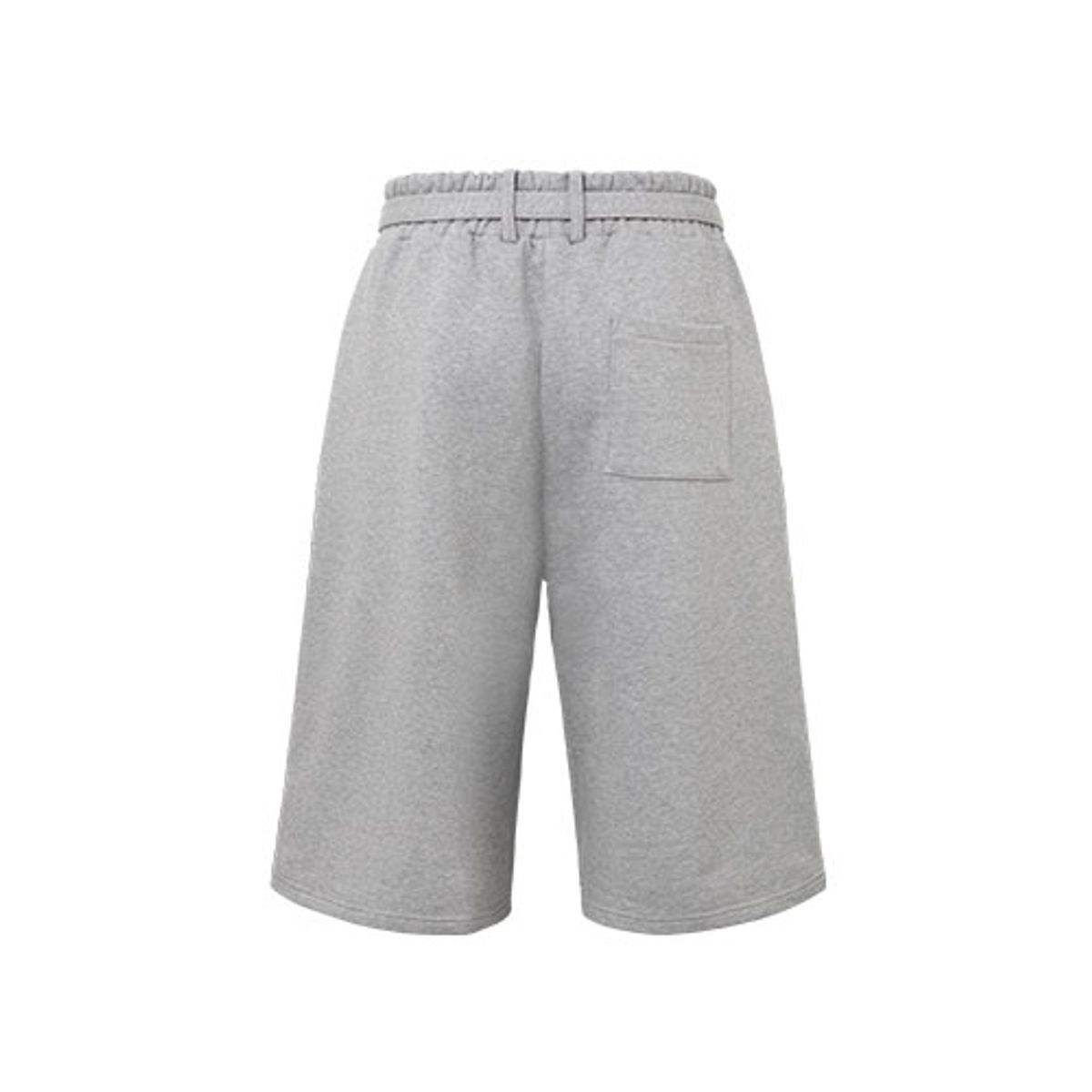 칠사(CHILLSA) 4-season Belted Bermuda Pants_Melange Gray