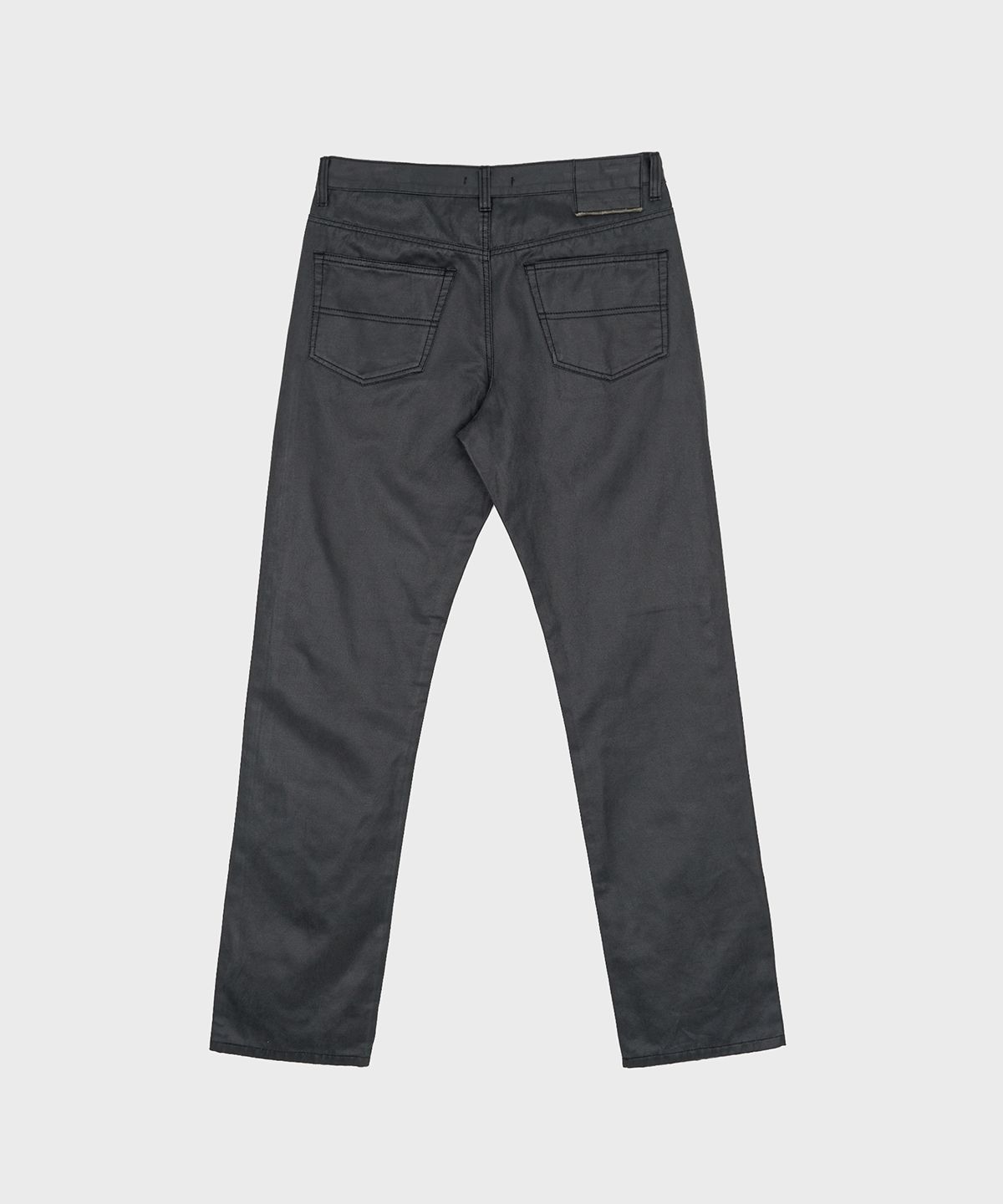 서피스에디션(SURFACE EDITION) FAUX LEATHER PANTS BLACK