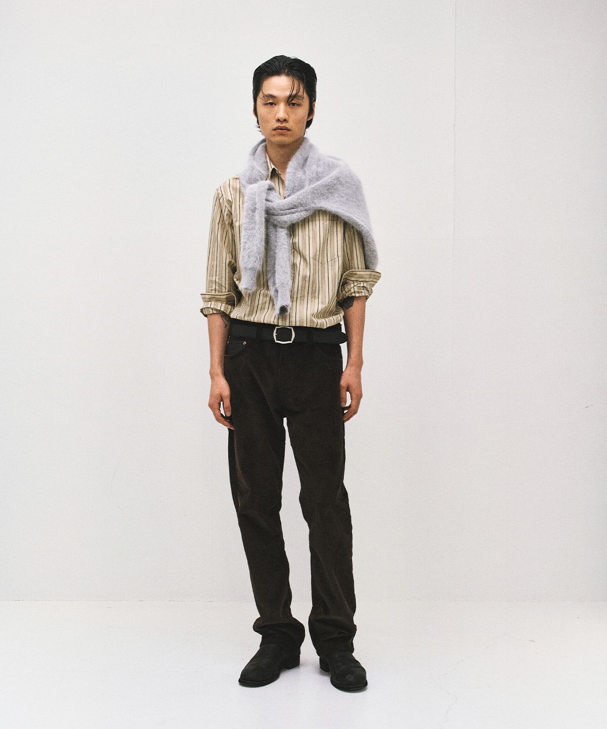 서피스에디션(SURFACE EDITION) PATCHED CORDUROY PANTS BROWN