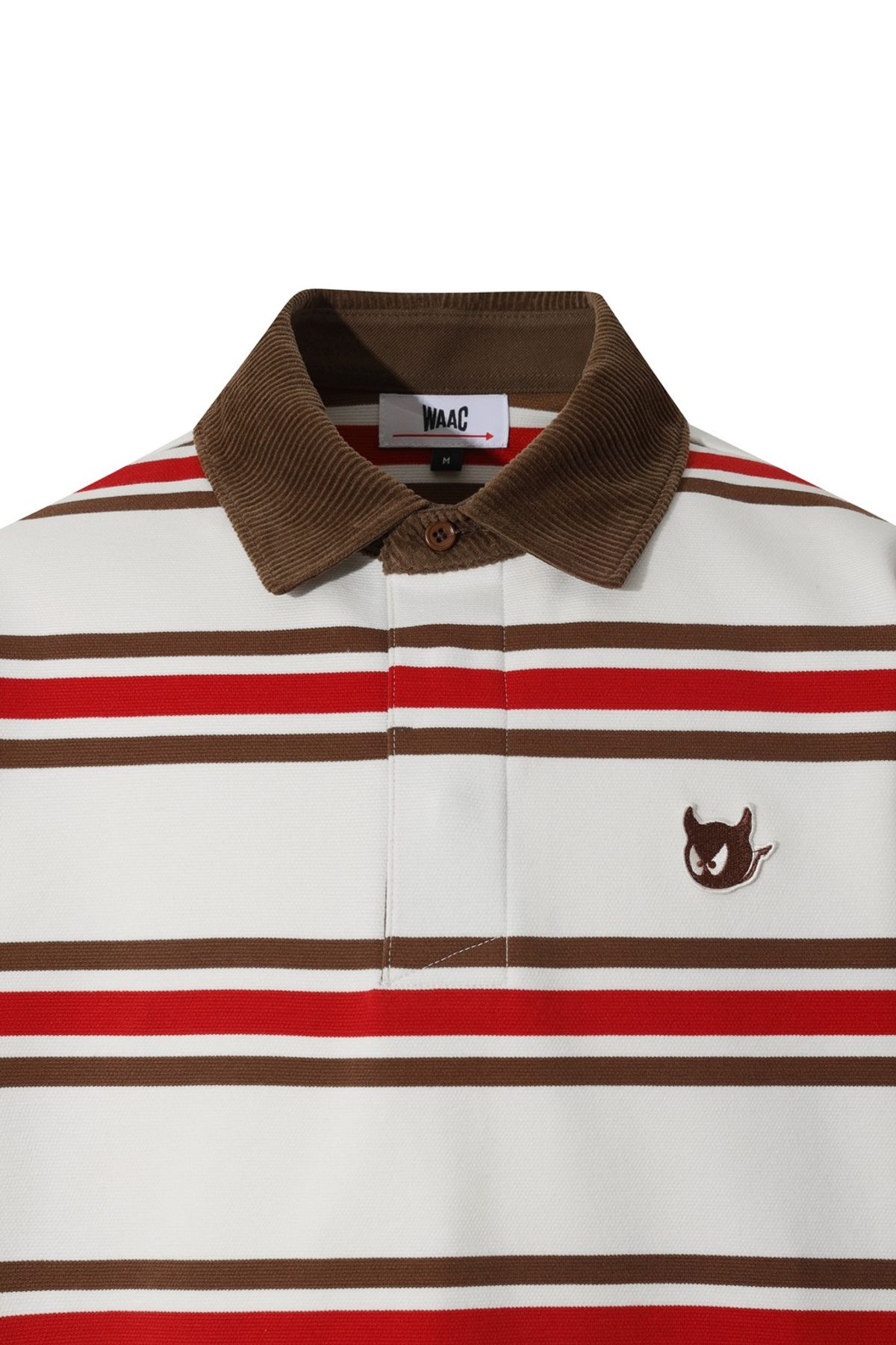 왁(WAAC) Men WAACKY Stripe Patterned Polo WMTBW25706REX