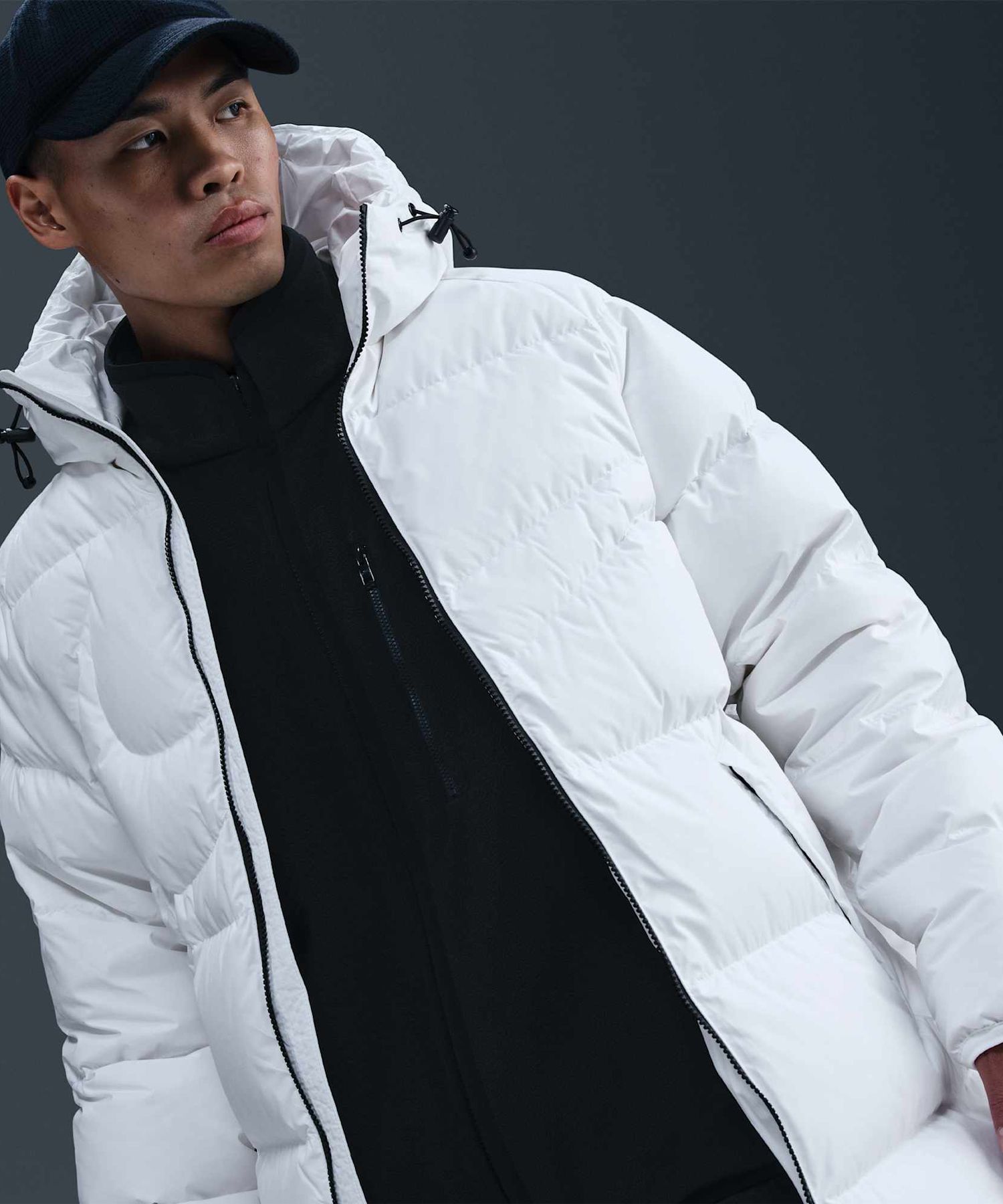 나이키(NIKE) 스포츠웨어 클럽 써마 핏 루즈 핏 파카 M - 화이트