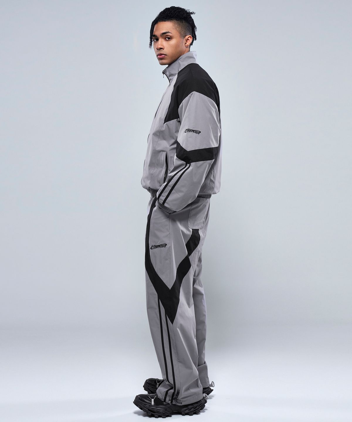 피지컬가먼츠(PHYSICAL GARMENTS) P2514+P2515 배색 윈드브레이커 세트 [2COLOR]