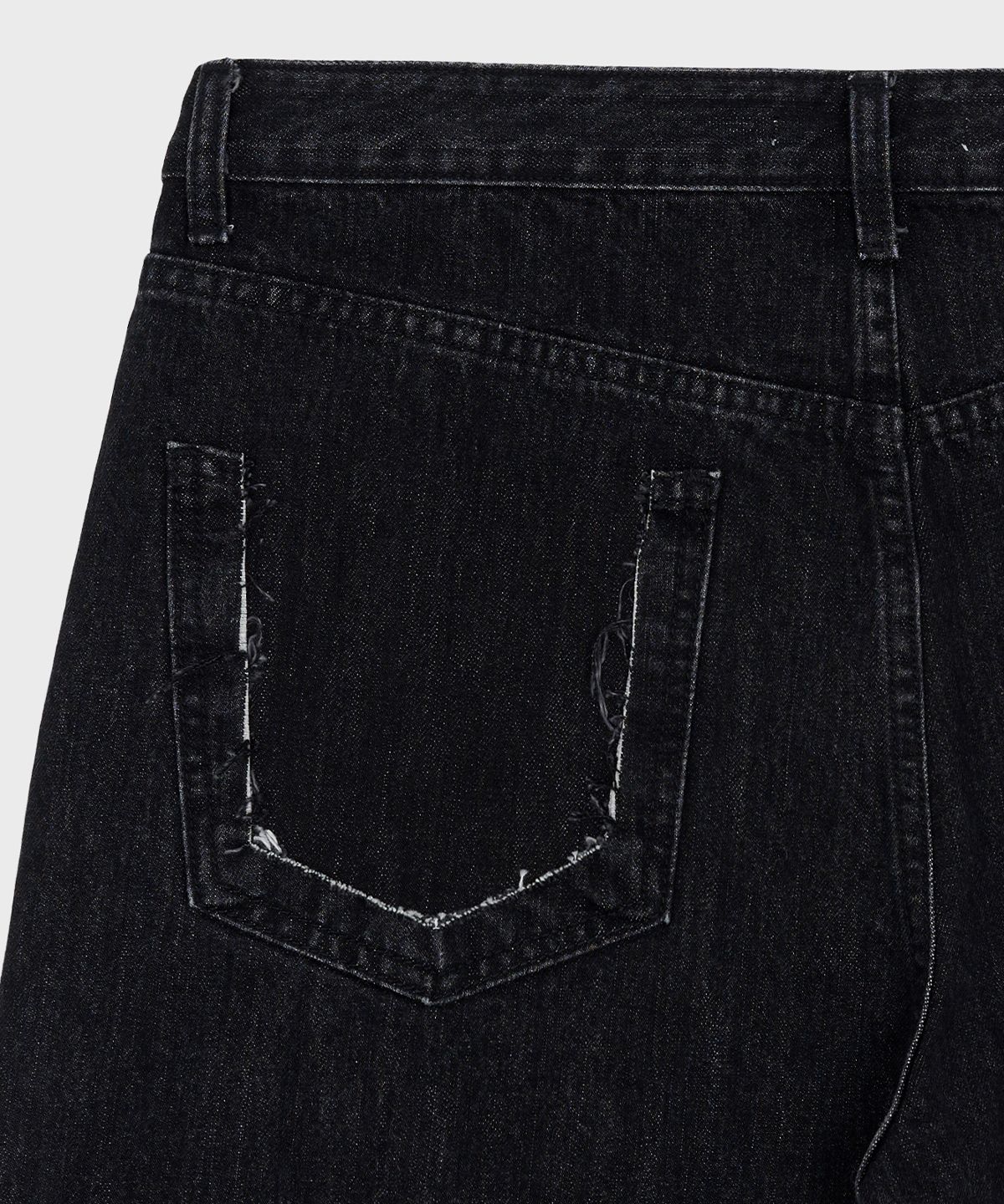 서피스에디션(SURFACE EDITION) LOST STRAIGHT DENIM PANTS BLACK