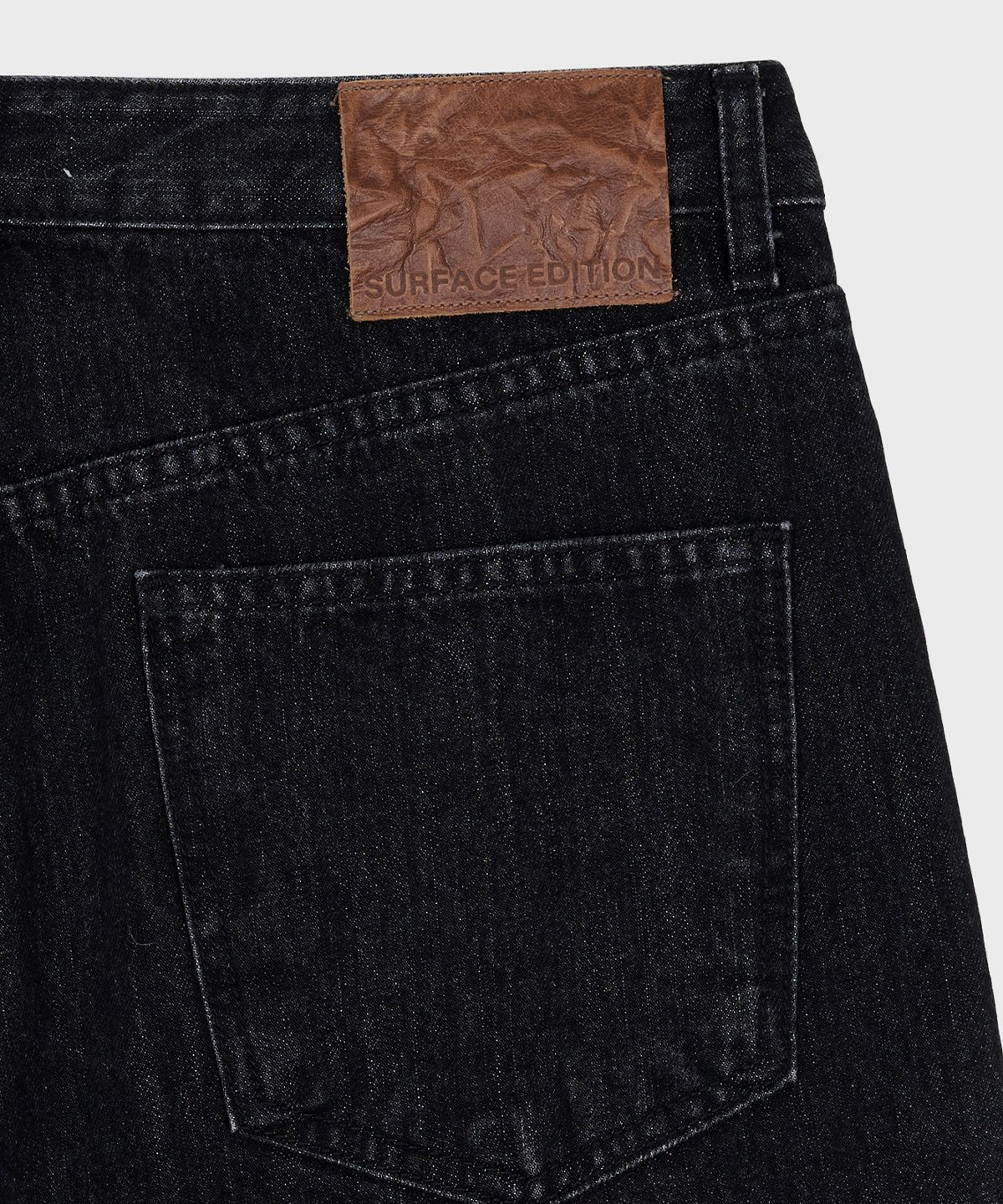 서피스에디션(SURFACE EDITION) LOST STRAIGHT DENIM PANTS BLACK