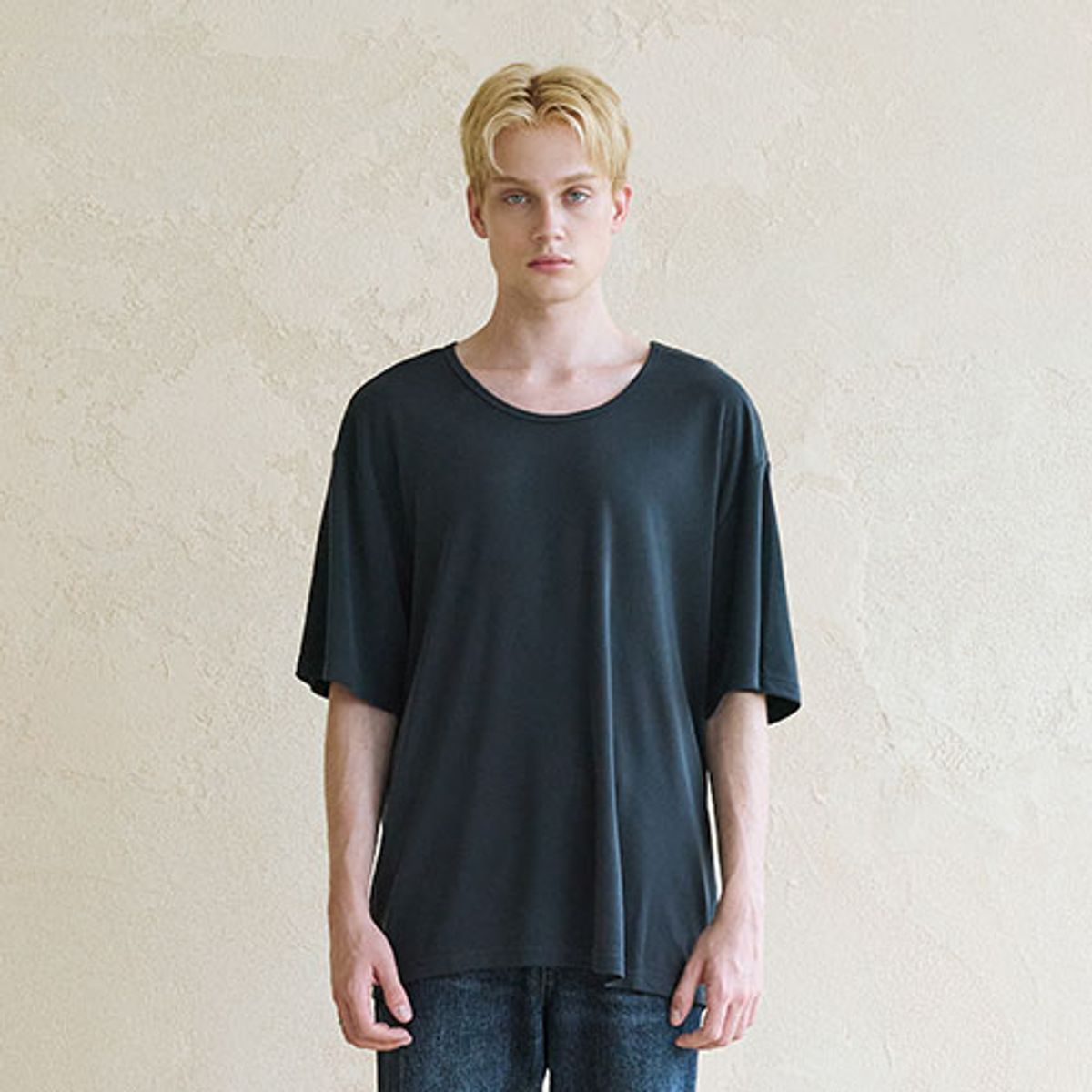 칠사(CHILLSA) SW Over Fit Short Sleeve_Black