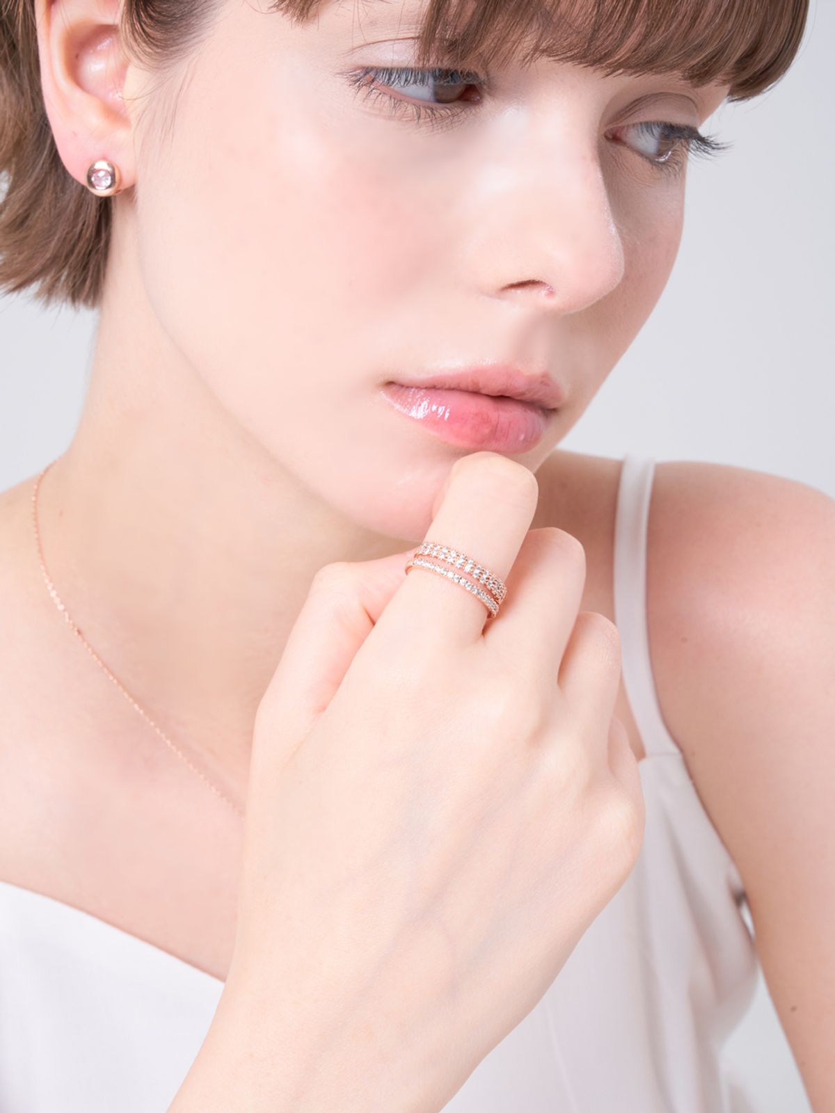엘르주얼리(ELLEJEWELRY) 볼드 투 라인 오픈링 ELBRWR148