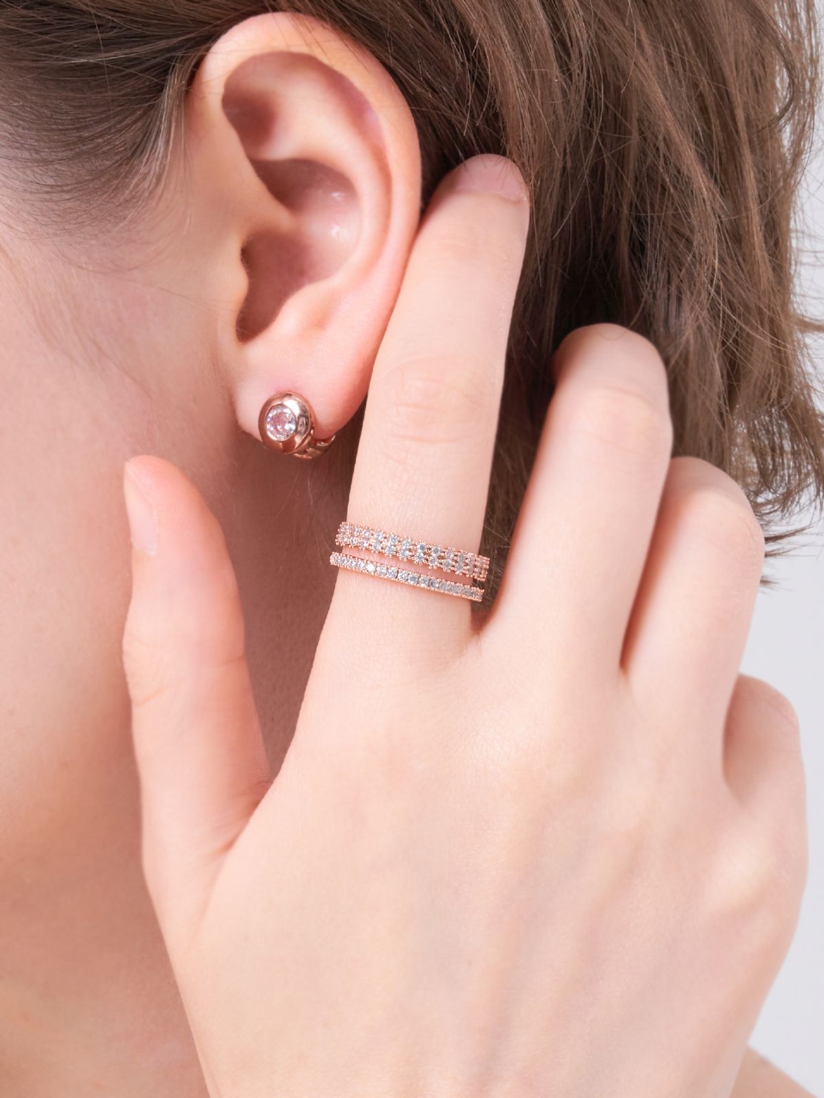 엘르주얼리(ELLEJEWELRY) 볼드 투 라인 오픈링 ELBRWR148