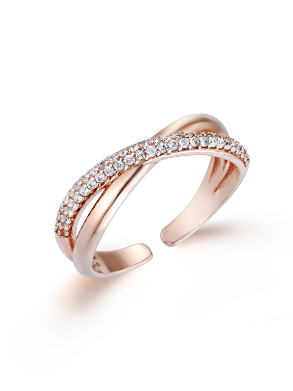 엘르주얼리(ELLEJEWELRY) 크로스 라인 오픈링 ELBRWR147
