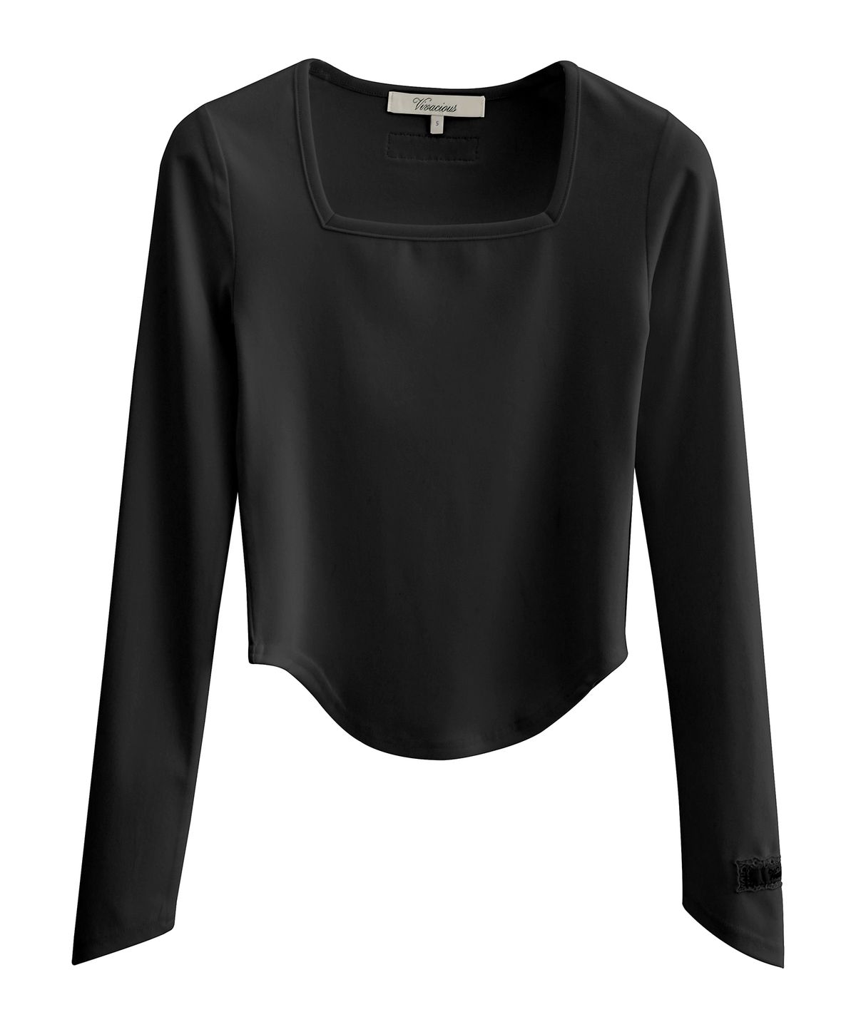 비바셔스(VIVACIOUS) Square Neck Tee_2Colors
