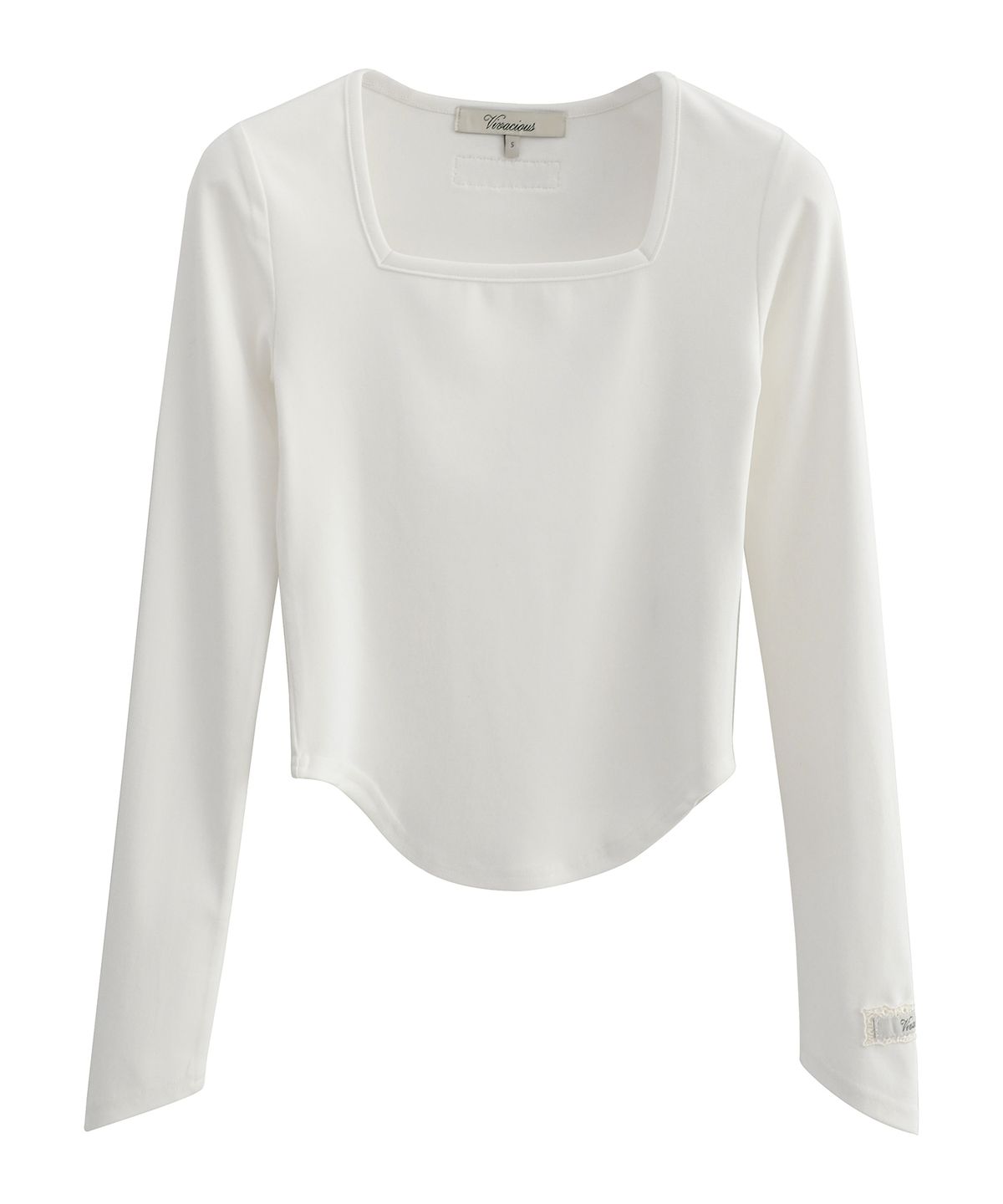 비바셔스(VIVACIOUS) Square Neck Tee_2Colors