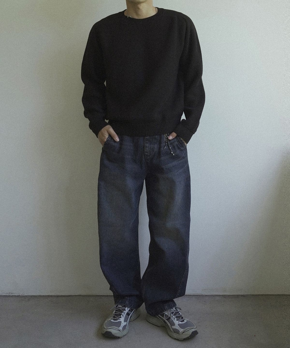 시도(SIIIIDO) BAGGINS RIBBED DEEP INDIGO DENIM #1