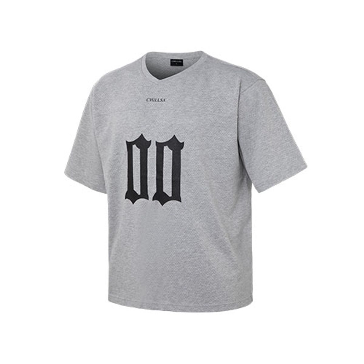 칠사(CHILLSA) Infinity Over Fit Short Sleeve_Melange Gray