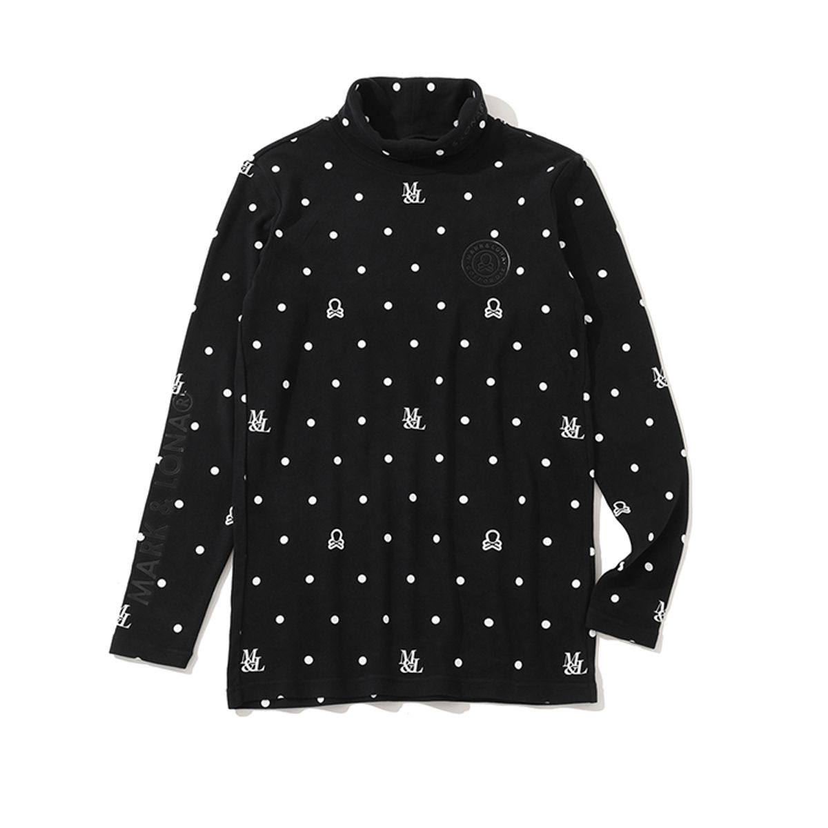 마크앤로나(MARK&LONA) M GN DOT PATTERN MOCK-NECK LS T-SHIRTS LR3IU04M