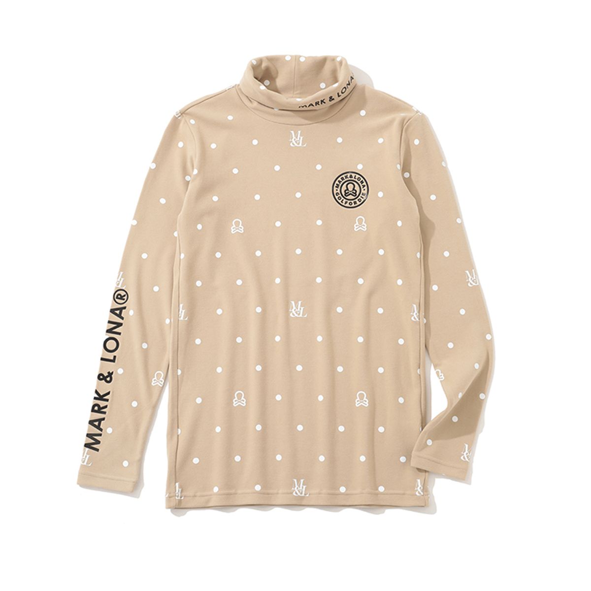 마크앤로나(MARK&LONA) M GN DOT PATTERN MOCK-NECK LS T-SHIRTS LR3IU04M