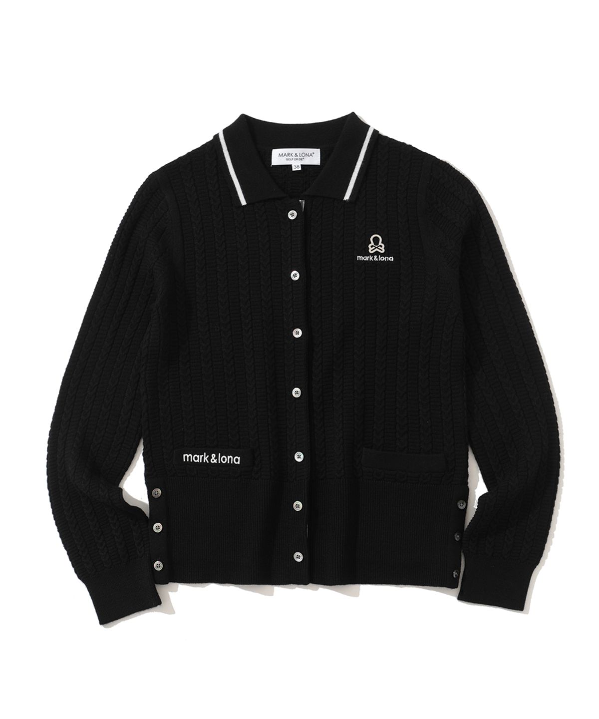 마크앤로나(MARK&LONA) W GN CABLE CARDIGAN & AGYLE PATTERN SS MOCK-NECK KNIT LR3IB01F