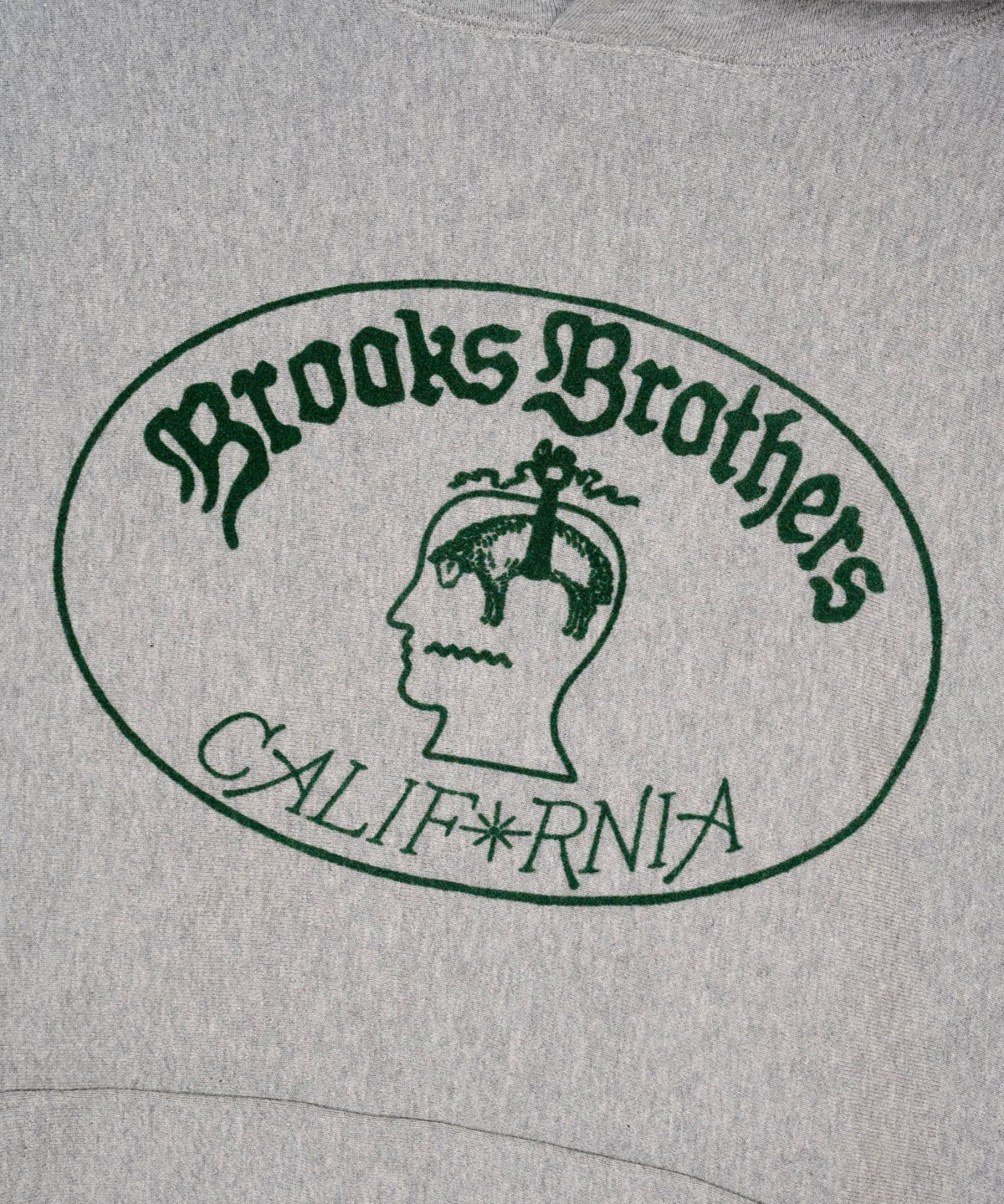 브룩스 브라더스(BROOKS BROTHERS) [BBxBD] 캘리포니아 로고 후디 (그레이) (BBNHMMF512)