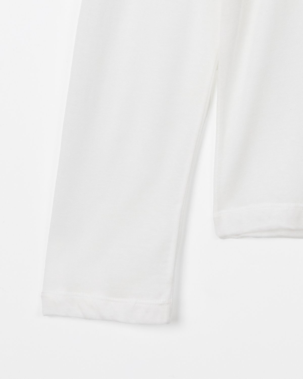 디앤드퀘스천(THEENDQUESTION) Sheer turtleneck t-shirt / WHITE