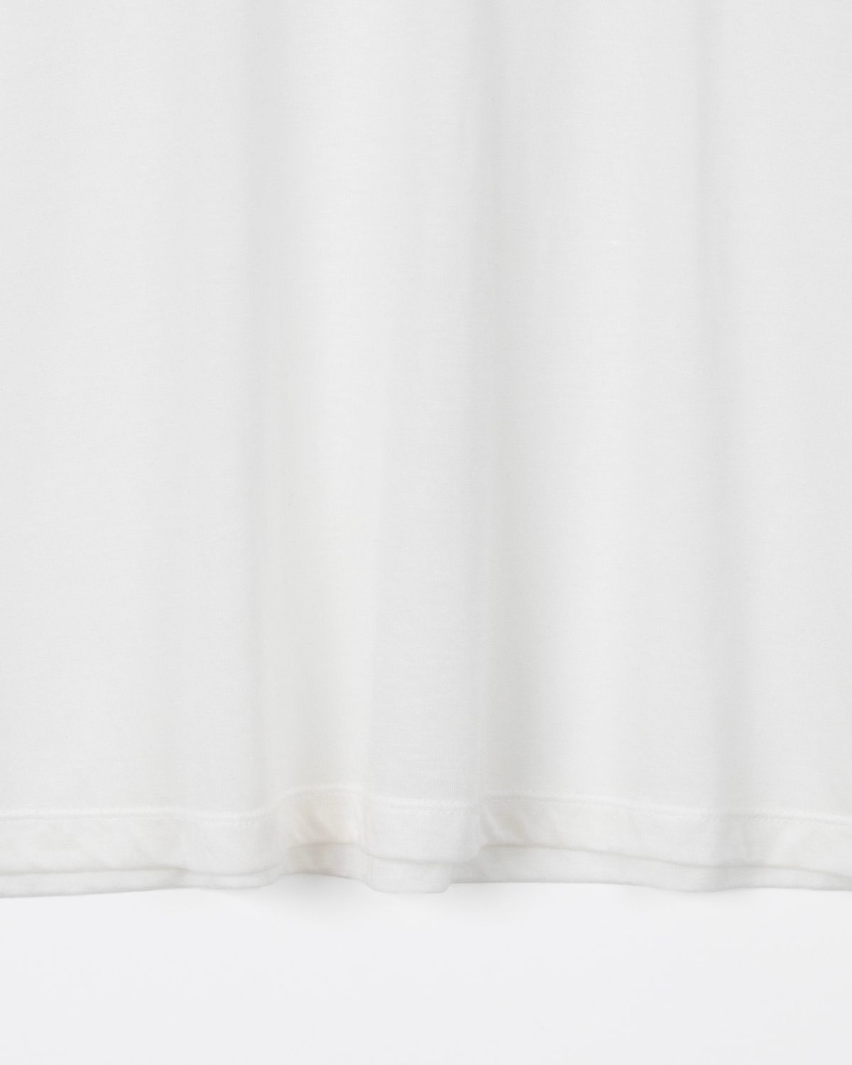 디앤드퀘스천(THEENDQUESTION) Sheer turtleneck t-shirt / WHITE