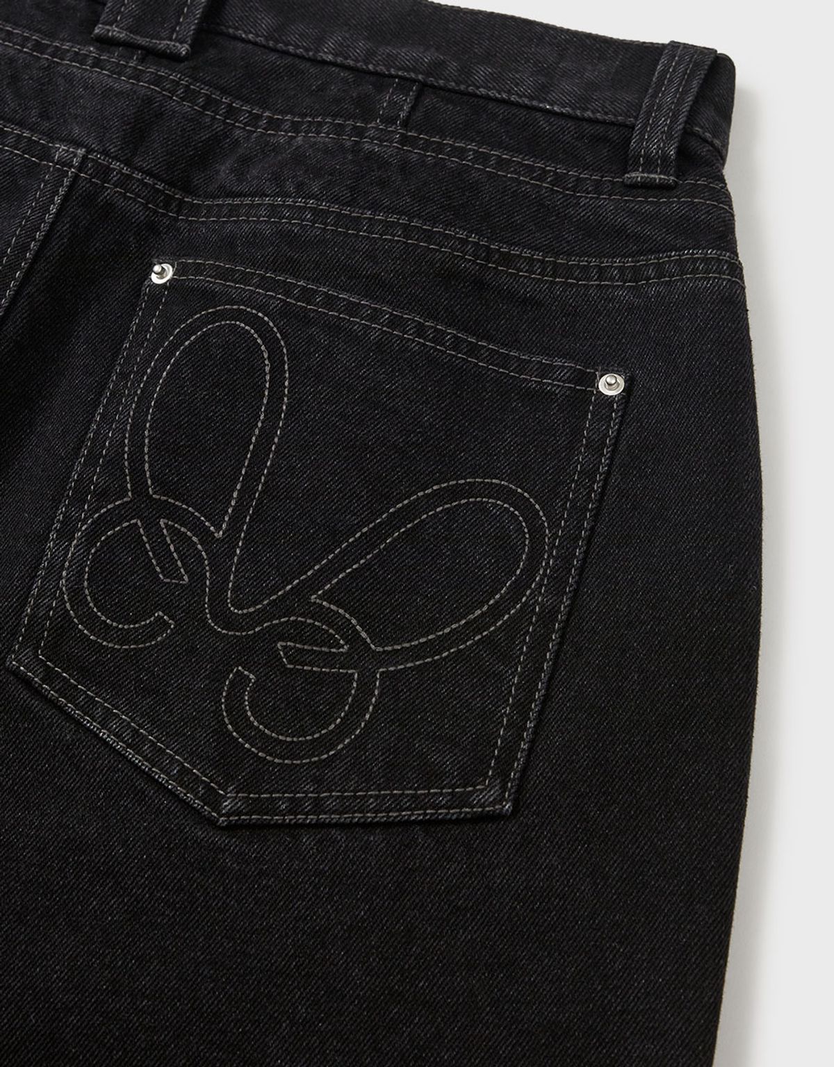 엠엠더블유(MMW) [MMW] DETAILED POCKET DENIM PANTS (BLACK)