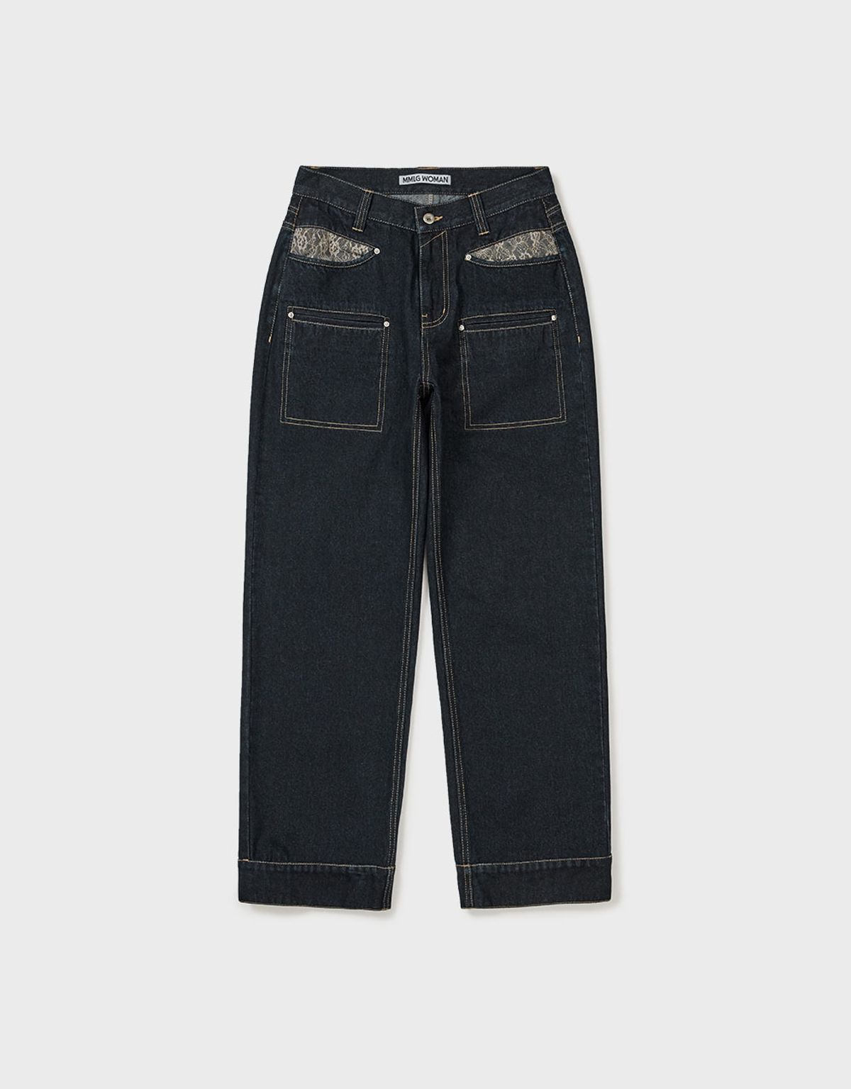 엠엠더블유(MMW) [MMW] DETAILED POCKET DENIM PANTS (INDIGO)
