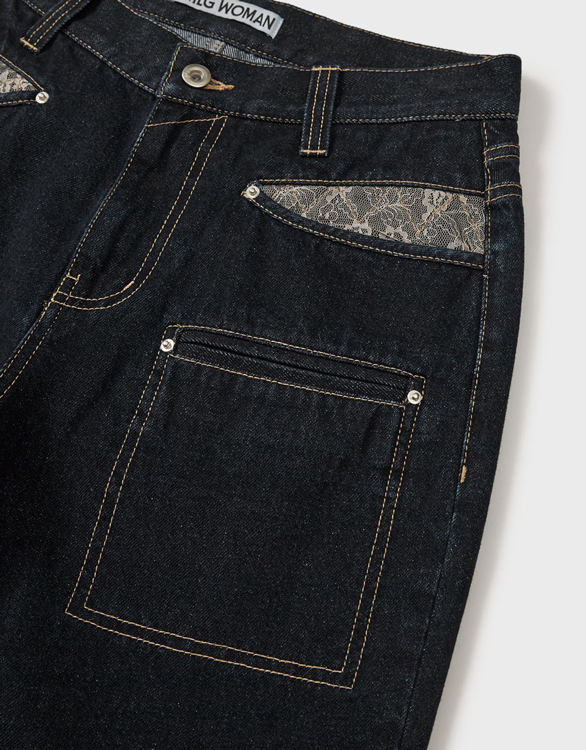 엠엠더블유(MMW) [MMW] DETAILED POCKET DENIM PANTS (INDIGO)