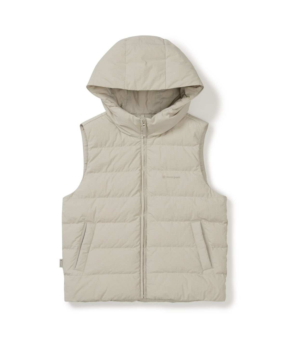 스노우피크 어패럴(SNOWPEAK APPAREL) 랜드 여성 후드 경량 다운 베스트 (S25WWGDV63) Light Beige