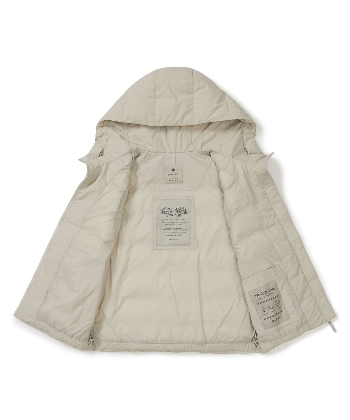 스노우피크 어패럴(SNOWPEAK APPAREL) 랜드 여성 후드 경량 다운 베스트 (S25WWGDV63) Light Beige