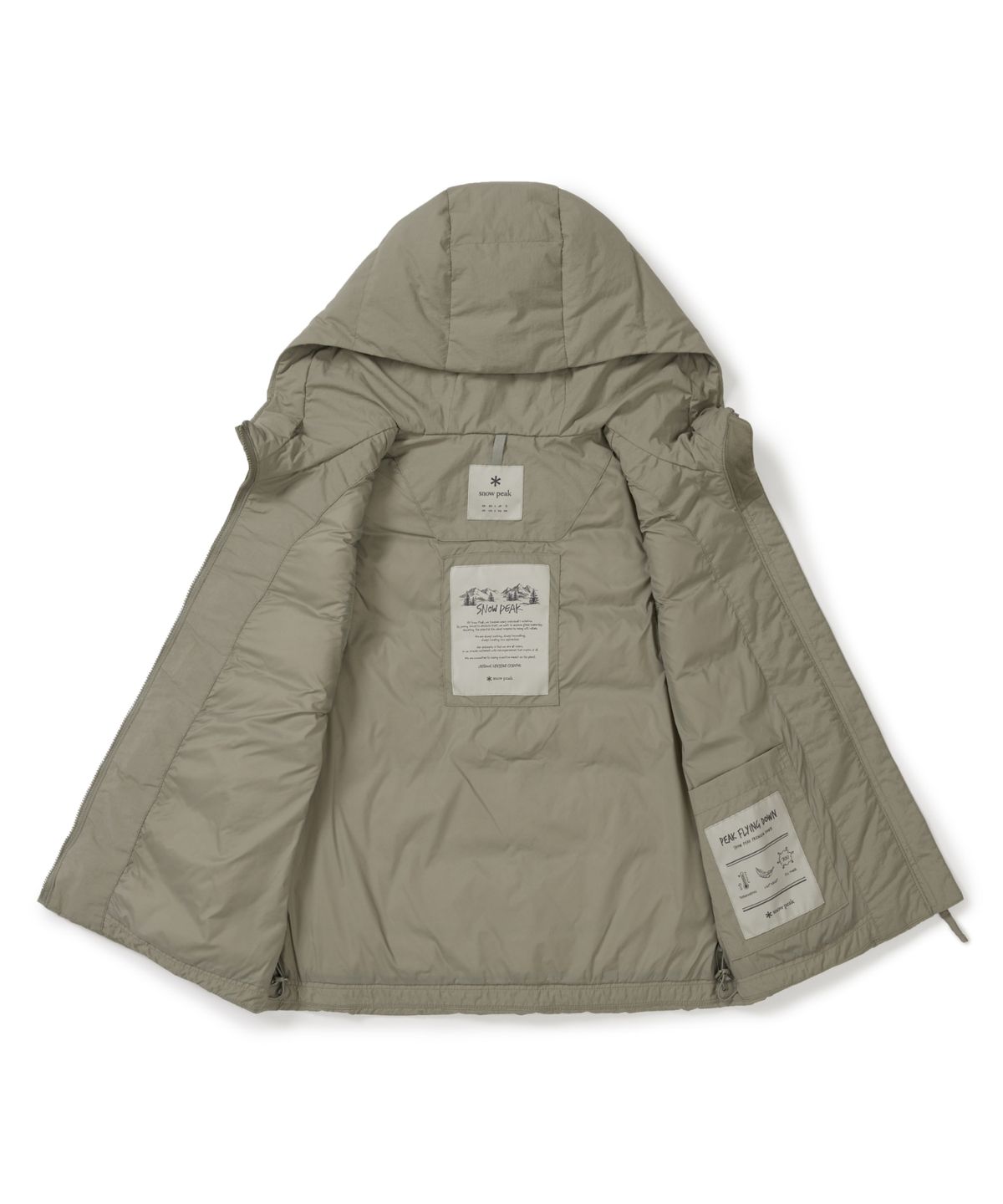 스노우피크 어패럴(SNOWPEAK APPAREL) 랜드 여성 후드 경량 다운 베스트 (S25WWGDV63) Olive