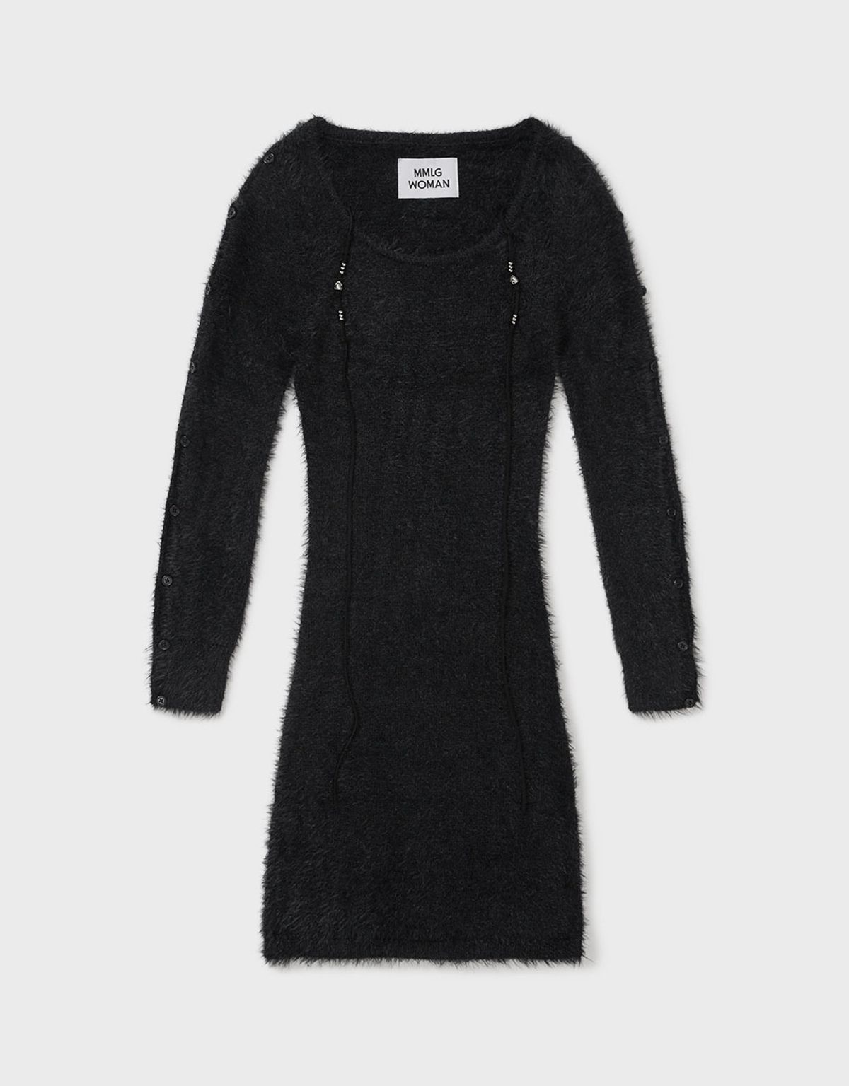 엠엠더블유(MMW) [MMW] HAIRY KNIT OPS (BLACK)