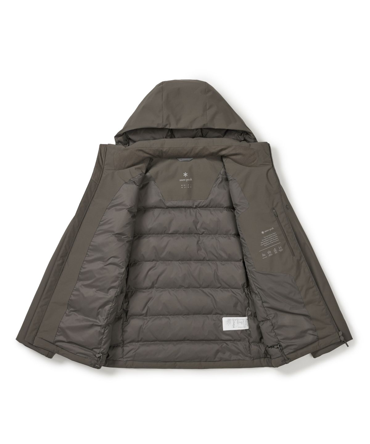 스노우피크 어패럴(SNOWPEAK APPAREL) 2L 티타닉 경량 후드 다운 자켓 (S25WMTDJ32) Dark Khaki