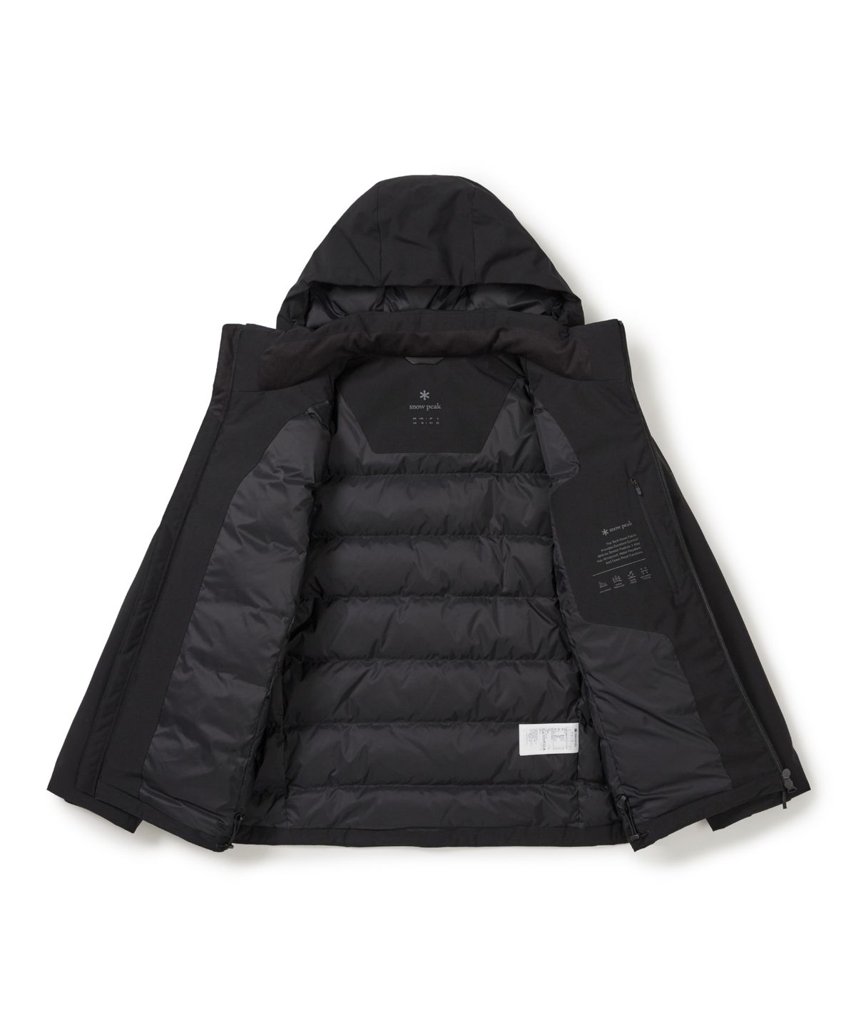 스노우피크 어패럴(SNOWPEAK APPAREL) 2L 티타닉 경량 후드 다운 자켓 (S25WMTDJ32) Black