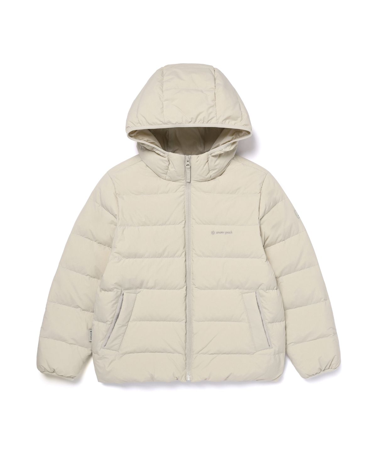 스노우피크 어패럴 키즈(SNOWPEAK APPAREL KIDS) 키즈 랜드 후드 경량 다운 자켓 (S25WKFDJ82) Light Beige