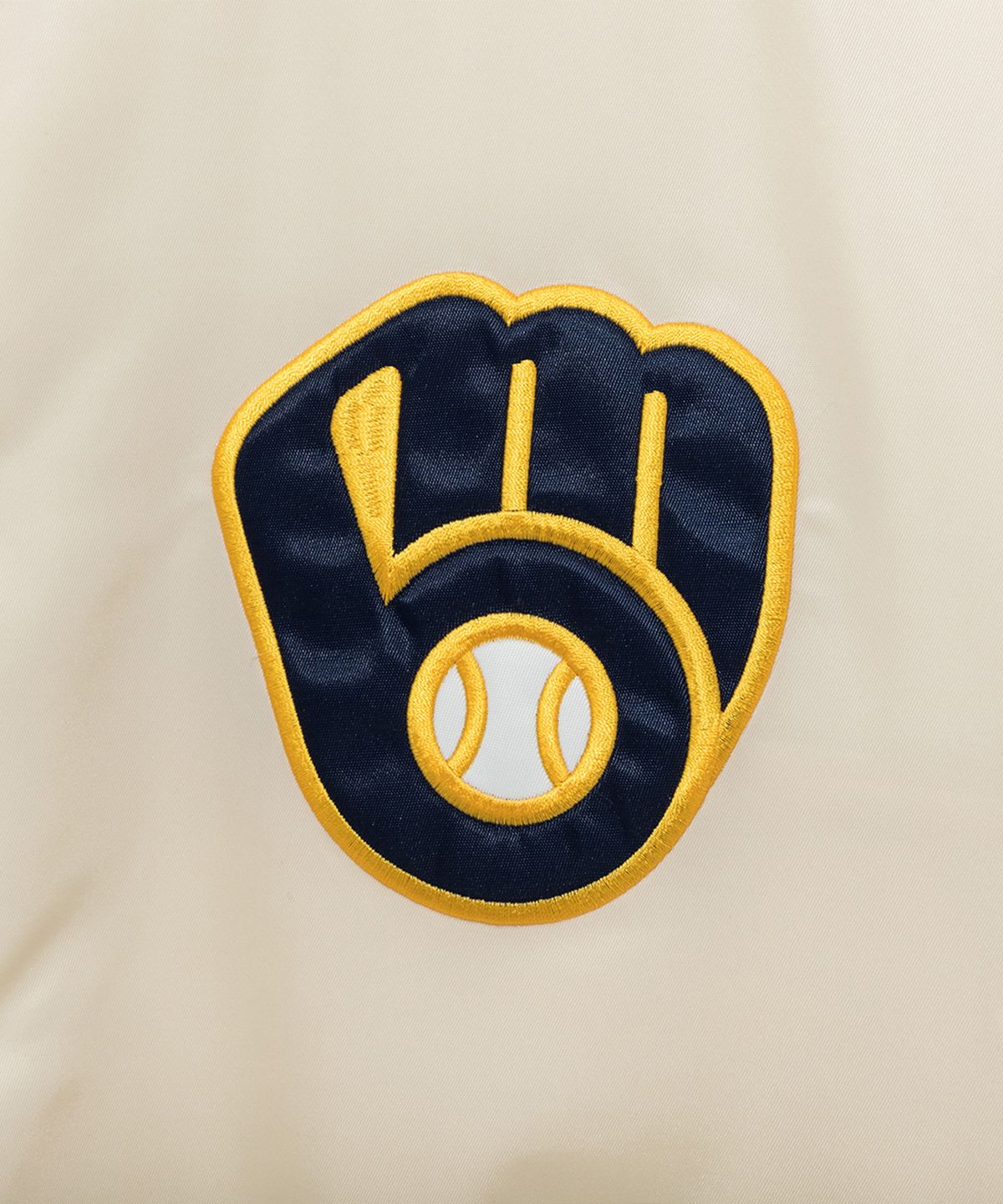 뉴에라(NEW ERA) MLB 밀워키 브루어스 어센틱 스타디움 재킷 아이보리