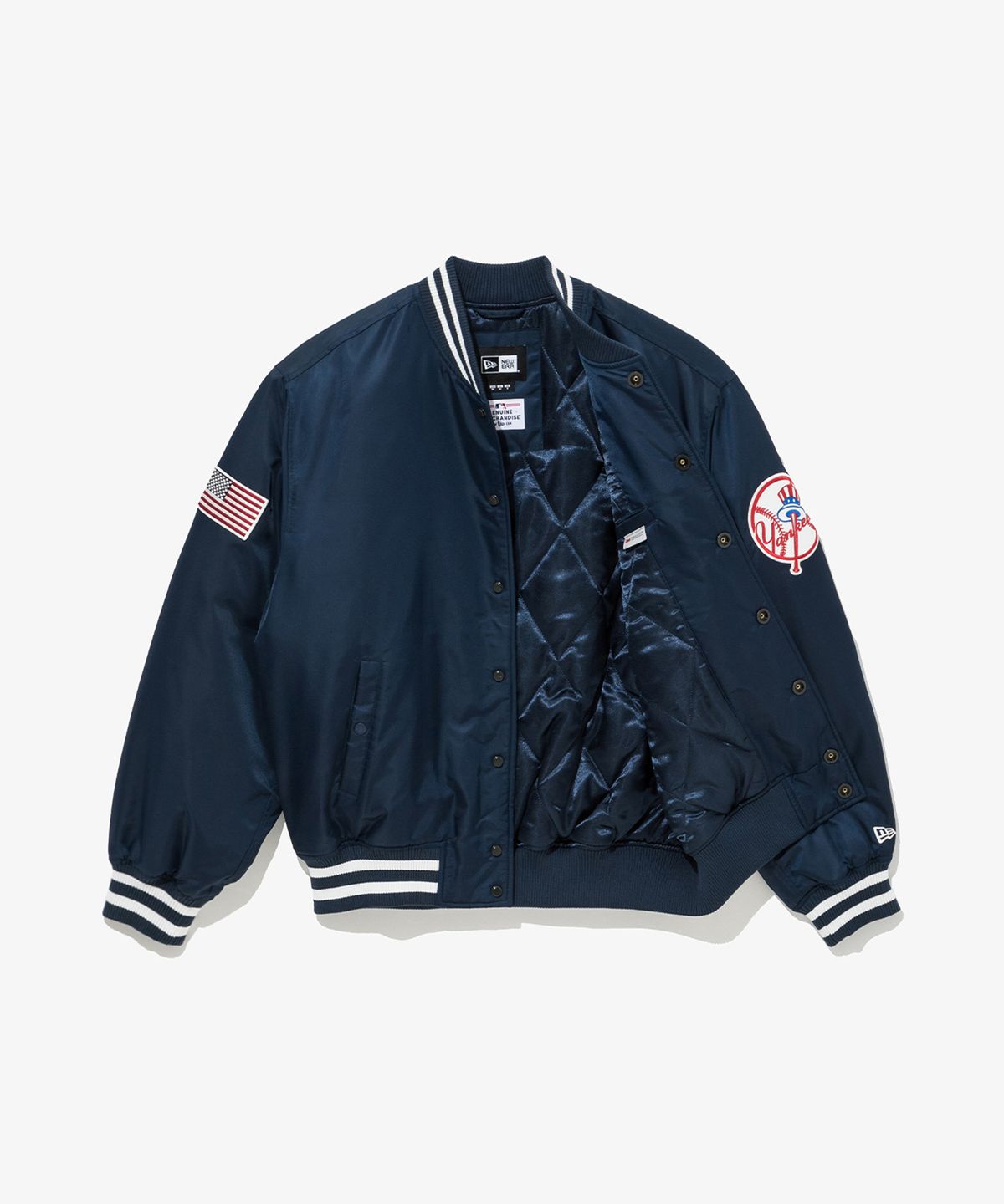 뉴에라(NEW ERA) MLB 뉴욕 양키스 어센틱 스타디움 재킷 네이비