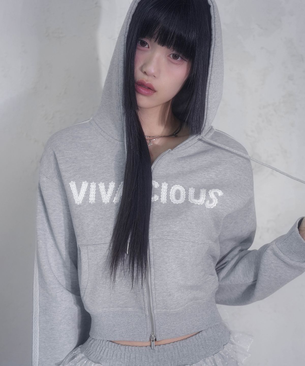 비바셔스(VIVACIOUS) Halo Hoody Zip-up_4Colors