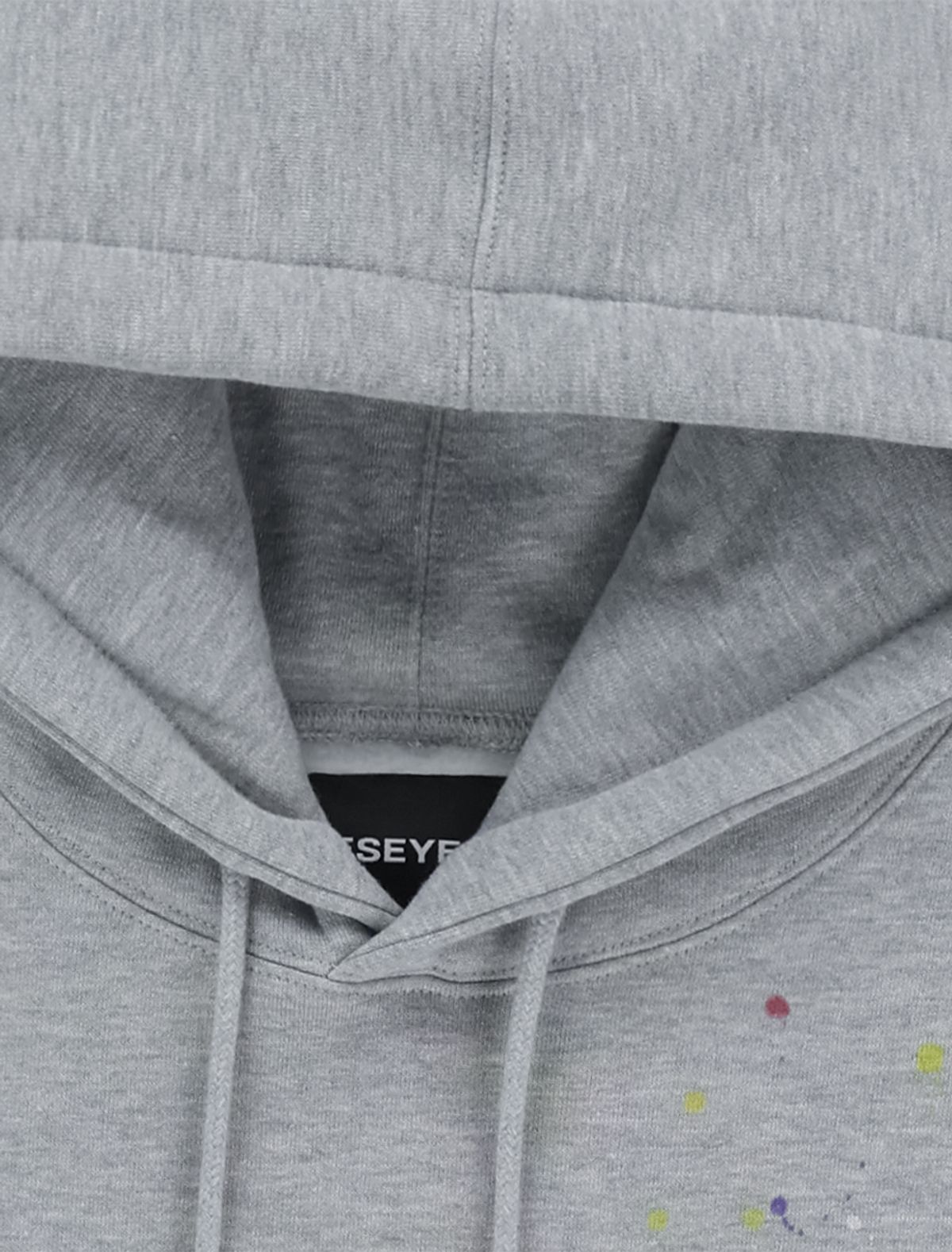 예스아이씨(YESEYESEE) Y.E.S Multi Painted Hoodie Grey