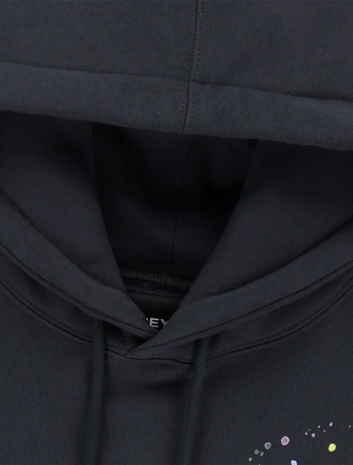 예스아이씨(YESEYESEE) Y.E.S Multi Painted Hoodie Charcoal