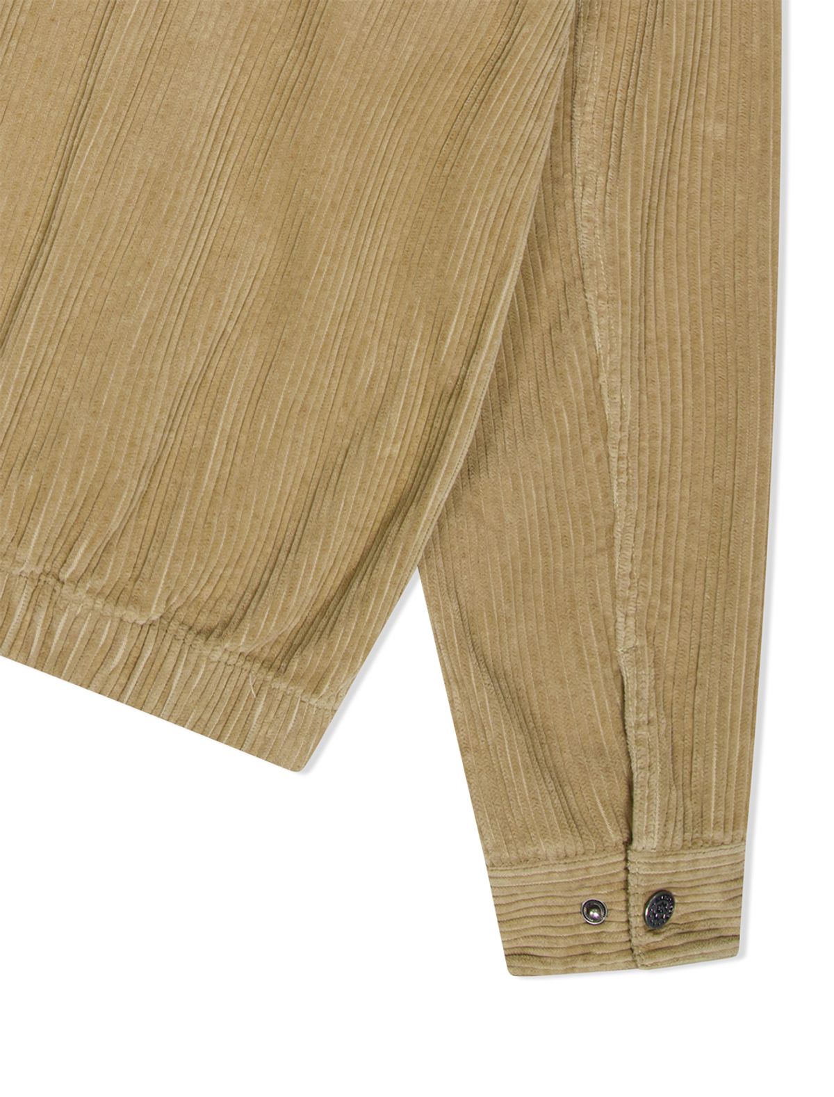 예스아이씨(YESEYESEE) Corduroy Hooded Zip Jacket Beige
