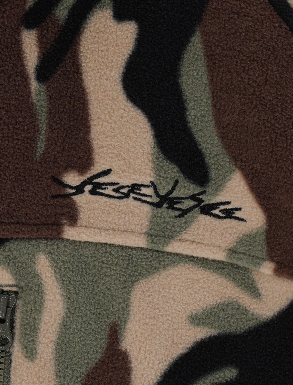 예스아이씨(YESEYESEE) Y.E.S Fleece Full Zip Jacket Camo