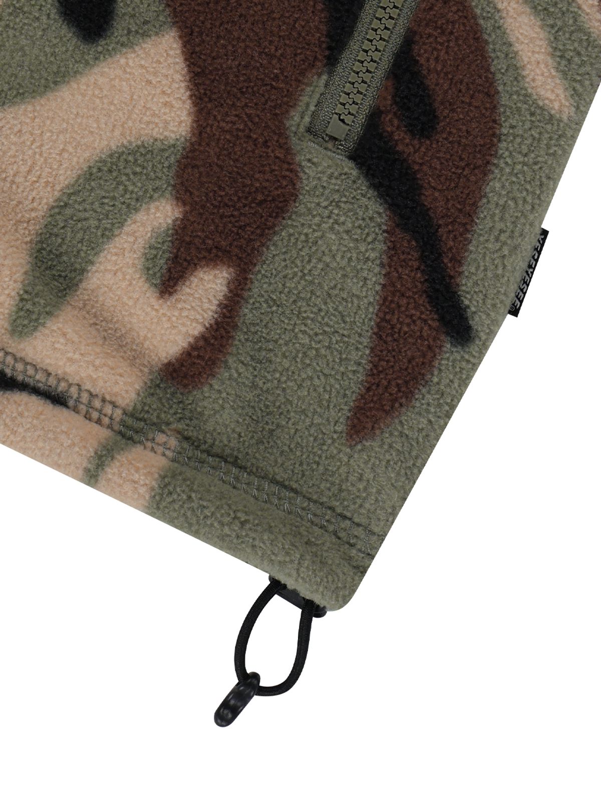 예스아이씨(YESEYESEE) Y.E.S Fleece Full Zip Jacket Camo